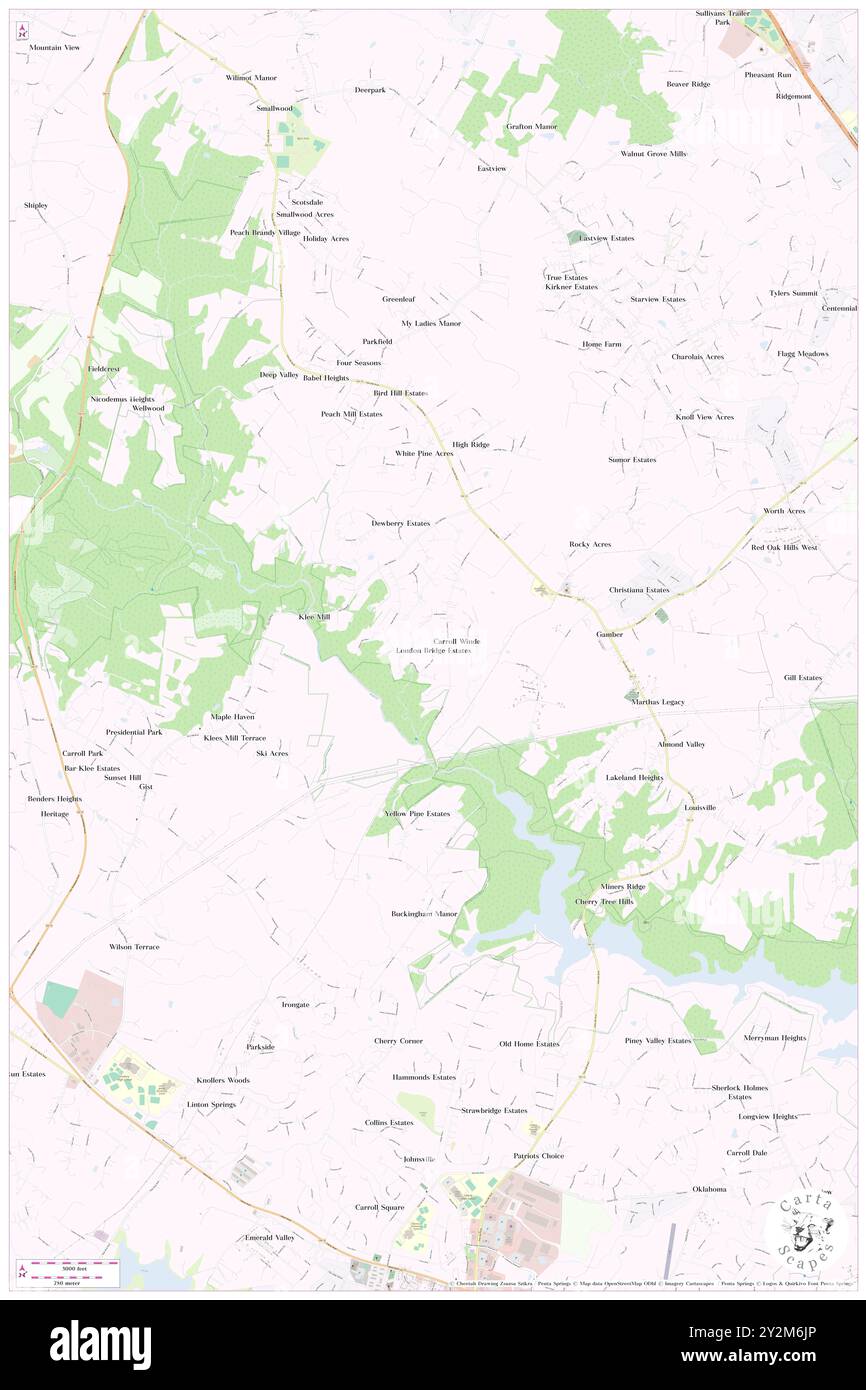 London Bridge Estates, Comté de Carroll, US, États-Unis, Maryland, n 39 27' 47'', S 76 57' 19'', carte, Cartascapes carte publiée en 2024. Explorez Cartascapes, une carte qui révèle la diversité des paysages, des cultures et des écosystèmes de la Terre. Voyage à travers le temps et l'espace, découvrir l'interconnexion du passé, du présent et de l'avenir de notre planète. Banque D'Images