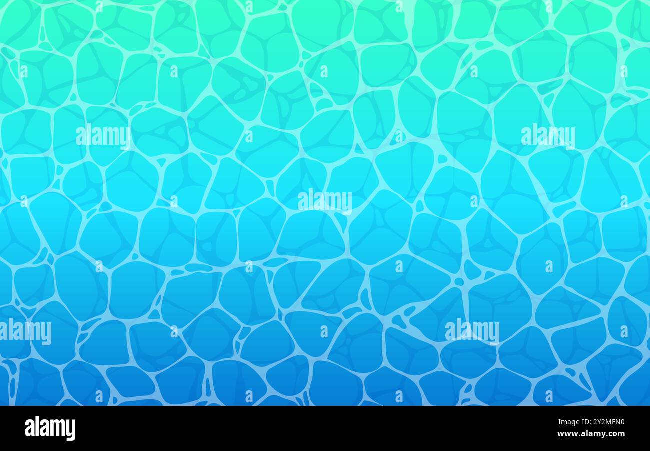 Clip art de la surface de la mer ou de la piscine, modèle de l'eau, illustration vectorielle Illustration de Vecteur