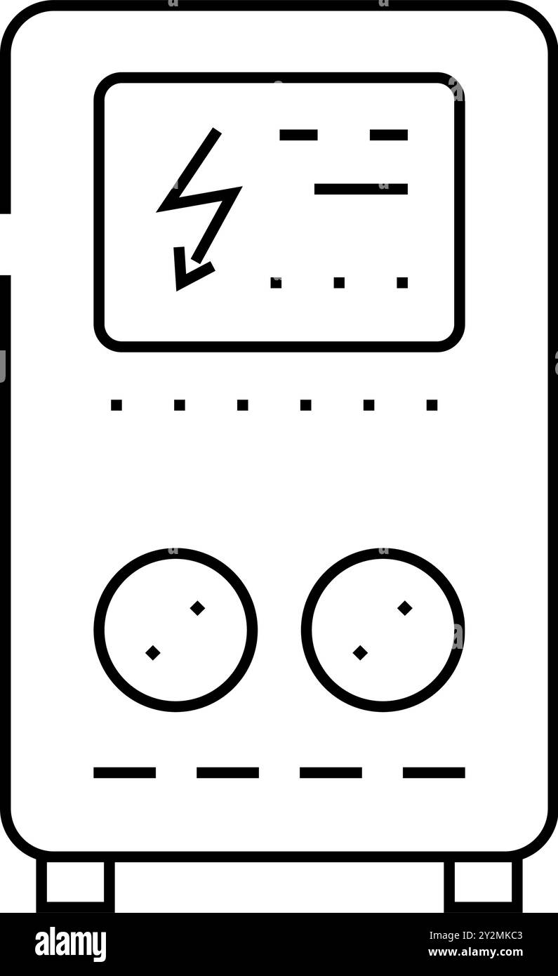 illustration vectorielle d'icône de ligne de secours d'énergie Illustration de Vecteur