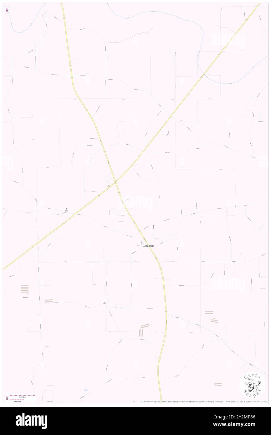 Geraldine, Comté de DeKalb, US, États-Unis, Alabama, n 34 21' 5'', S 86 0' 2'', carte, Cartascapes carte publiée en 2024. Explorez Cartascapes, une carte qui révèle la diversité des paysages, des cultures et des écosystèmes de la Terre. Voyage à travers le temps et l'espace, découvrir l'interconnexion du passé, du présent et de l'avenir de notre planète. Banque D'Images