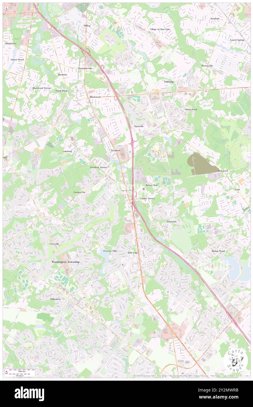 Turnersville, Comté de Gloucester, US, États-Unis, New Jersey, n 39 46' 23'', S 75 3' 4'', carte, Cartascapes carte publiée en 2024. Explorez Cartascapes, une carte qui révèle la diversité des paysages, des cultures et des écosystèmes de la Terre. Voyage à travers le temps et l'espace, découvrir l'interconnexion du passé, du présent et de l'avenir de notre planète. Banque D'Images