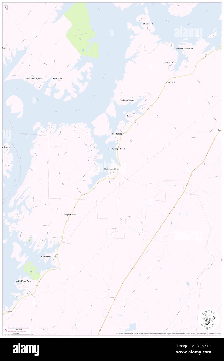 Half Moon Shores, Comté de Roane, US, États-Unis, Tennessee, n 35 43' 44'', S 84 40' 9'', carte, Cartascapes carte publiée en 2024. Explorez Cartascapes, une carte qui révèle la diversité des paysages, des cultures et des écosystèmes de la Terre. Voyage à travers le temps et l'espace, découvrir l'interconnexion du passé, du présent et de l'avenir de notre planète. Banque D'Images