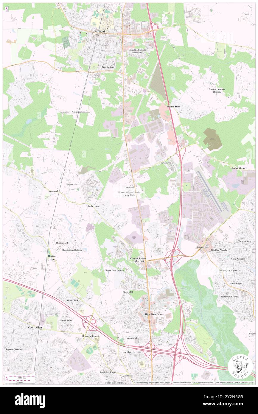 Kosmo Village Mobile Home Park, comté de Hanover, États-Unis, Virginie, n 37 42' 29'', S 77 28' 7'', carte, Cartascapes carte publiée en 2024. Explorez Cartascapes, une carte qui révèle la diversité des paysages, des cultures et des écosystèmes de la Terre. Voyage à travers le temps et l'espace, découvrir l'interconnexion du passé, du présent et de l'avenir de notre planète. Banque D'Images