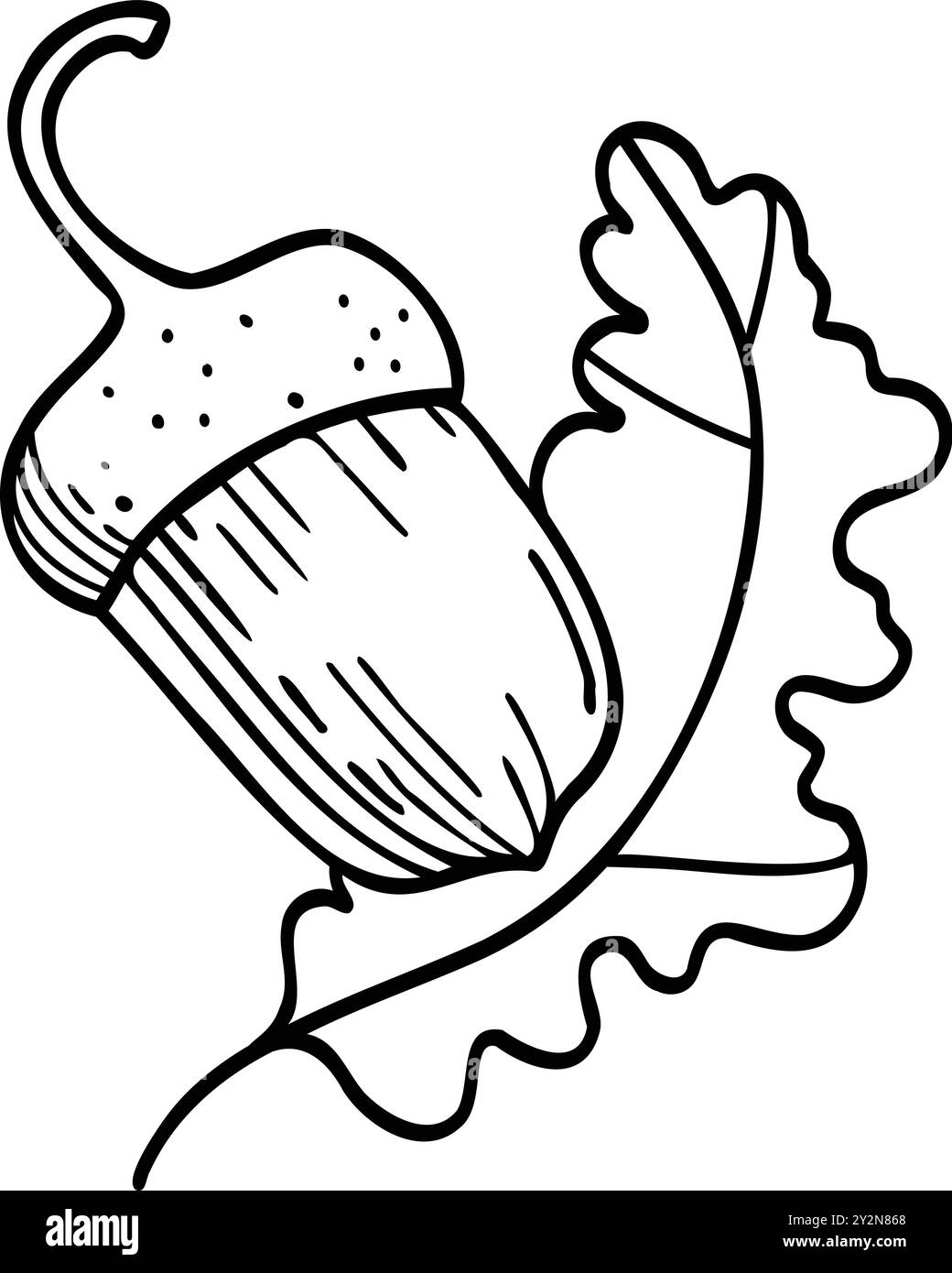 Vecteur de conception de logo de feuille de chêne Illustration de Vecteur