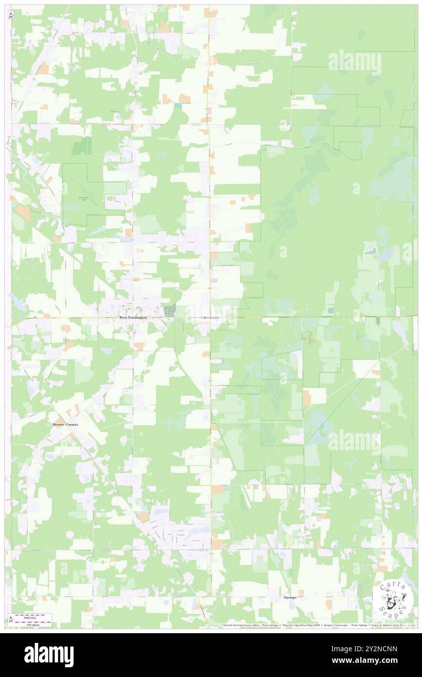 Farmington, Comté de Trumbull, US, États-Unis, Ohio, n 41 23' 26'', S 80 57' 16'', carte, Cartascapes carte publiée en 2024. Explorez Cartascapes, une carte qui révèle la diversité des paysages, des cultures et des écosystèmes de la Terre. Voyage à travers le temps et l'espace, découvrir l'interconnexion du passé, du présent et de l'avenir de notre planète. Banque D'Images