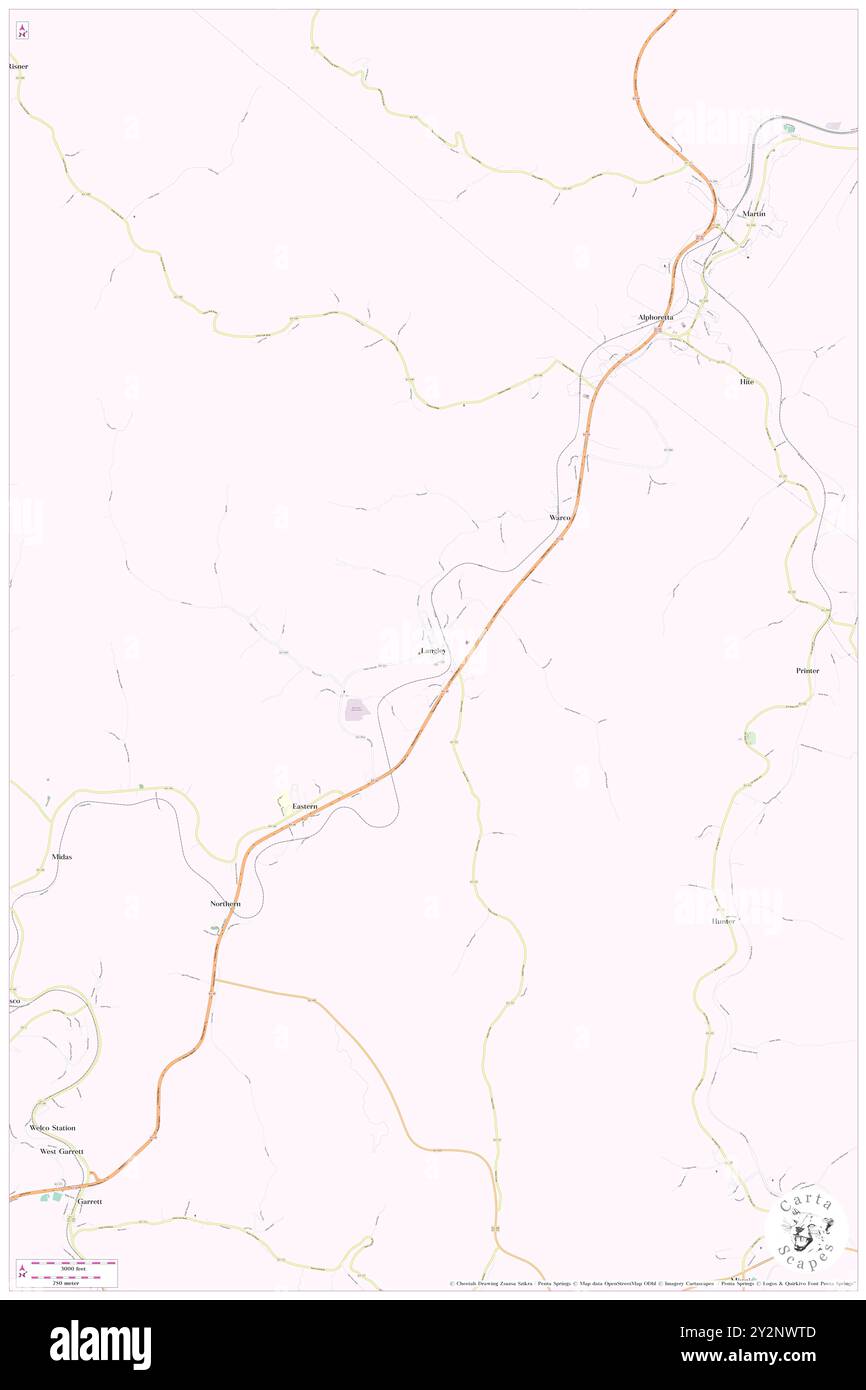 Langley, Comté de Floyd, US, États-Unis, Kentucky, n 37 31' 54'', S 82 47' 26'', carte, Cartascapes carte publiée en 2024. Explorez Cartascapes, une carte qui révèle la diversité des paysages, des cultures et des écosystèmes de la Terre. Voyage à travers le temps et l'espace, découvrir l'interconnexion du passé, du présent et de l'avenir de notre planète. Banque D'Images