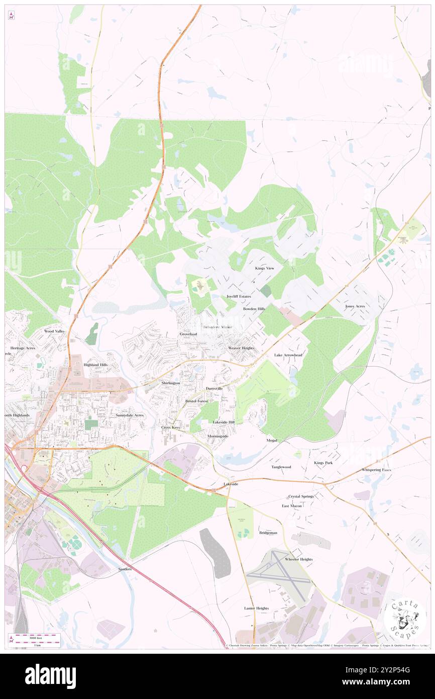 Belvedere Manor, comté de Jones, US, États-Unis, Géorgie, n 32 52' 20'', S 83 34' 39'', carte, Cartascapes carte publiée en 2024. Explorez Cartascapes, une carte qui révèle la diversité des paysages, des cultures et des écosystèmes de la Terre. Voyage à travers le temps et l'espace, découvrir l'interconnexion du passé, du présent et de l'avenir de notre planète. Banque D'Images