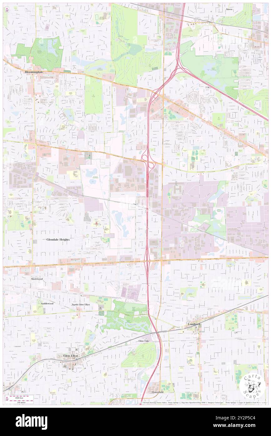 SWIFT, Comté de DuPage, US, États-Unis, Illinois, n 41 55' 13'', S 88 2' 32'', carte, Cartascapes carte publiée en 2024. Explorez Cartascapes, une carte qui révèle la diversité des paysages, des cultures et des écosystèmes de la Terre. Voyage à travers le temps et l'espace, découvrir l'interconnexion du passé, du présent et de l'avenir de notre planète. Banque D'Images