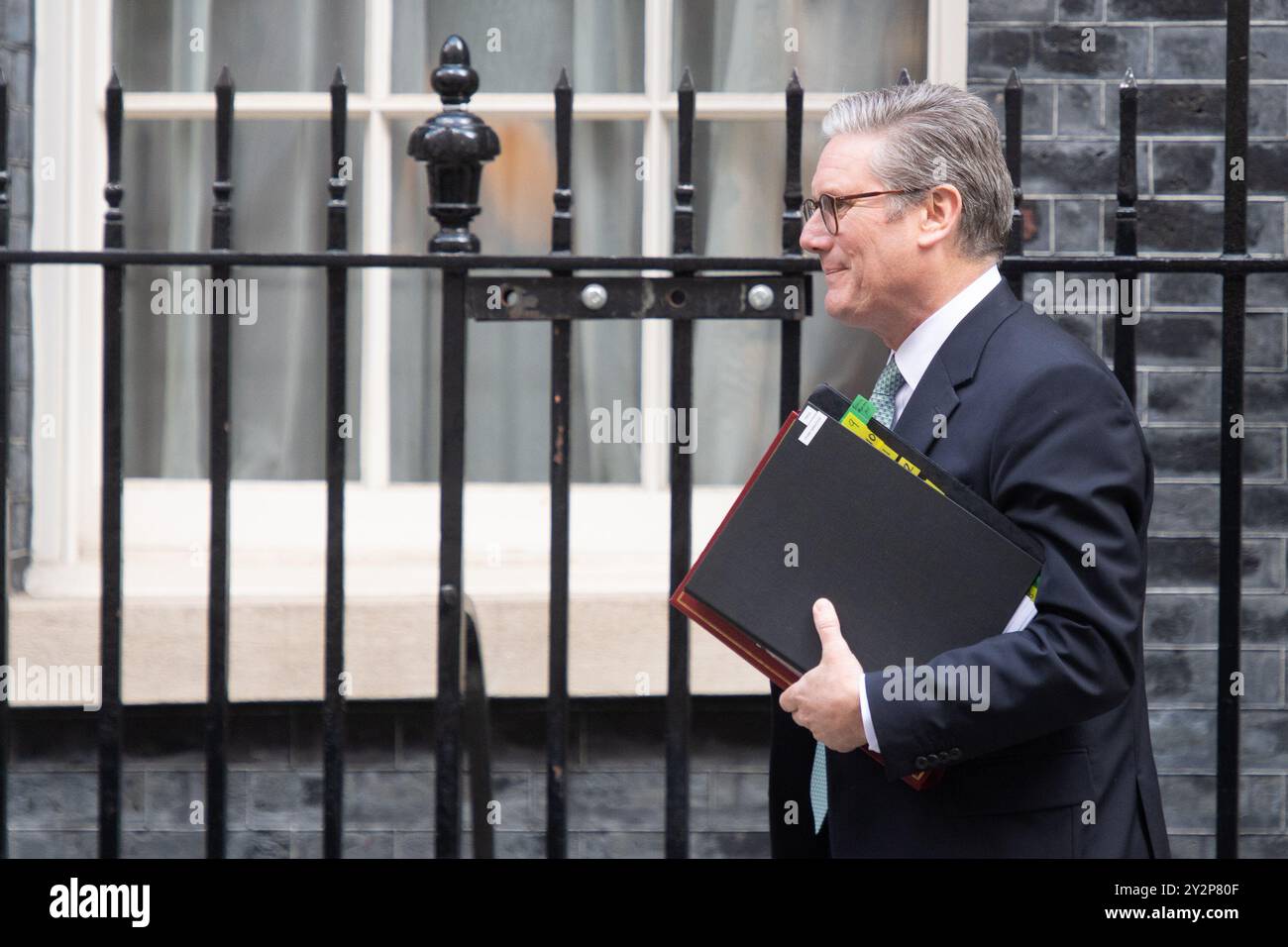 Londres, Royaume-Uni. 11 septembre 2024. Le premier ministre britannique Sir Keir Starmer quitte Downing Street pour les PMQ. Crédit : Justin Ng/Alamy Live News. Banque D'Images