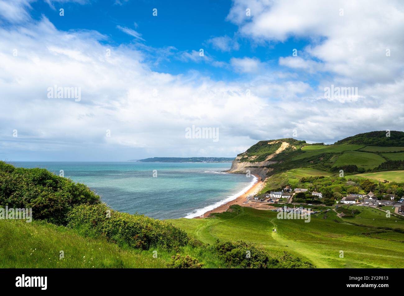 Seatown Beach à Bridport dans le Dorset, Angleterre Banque D'Images