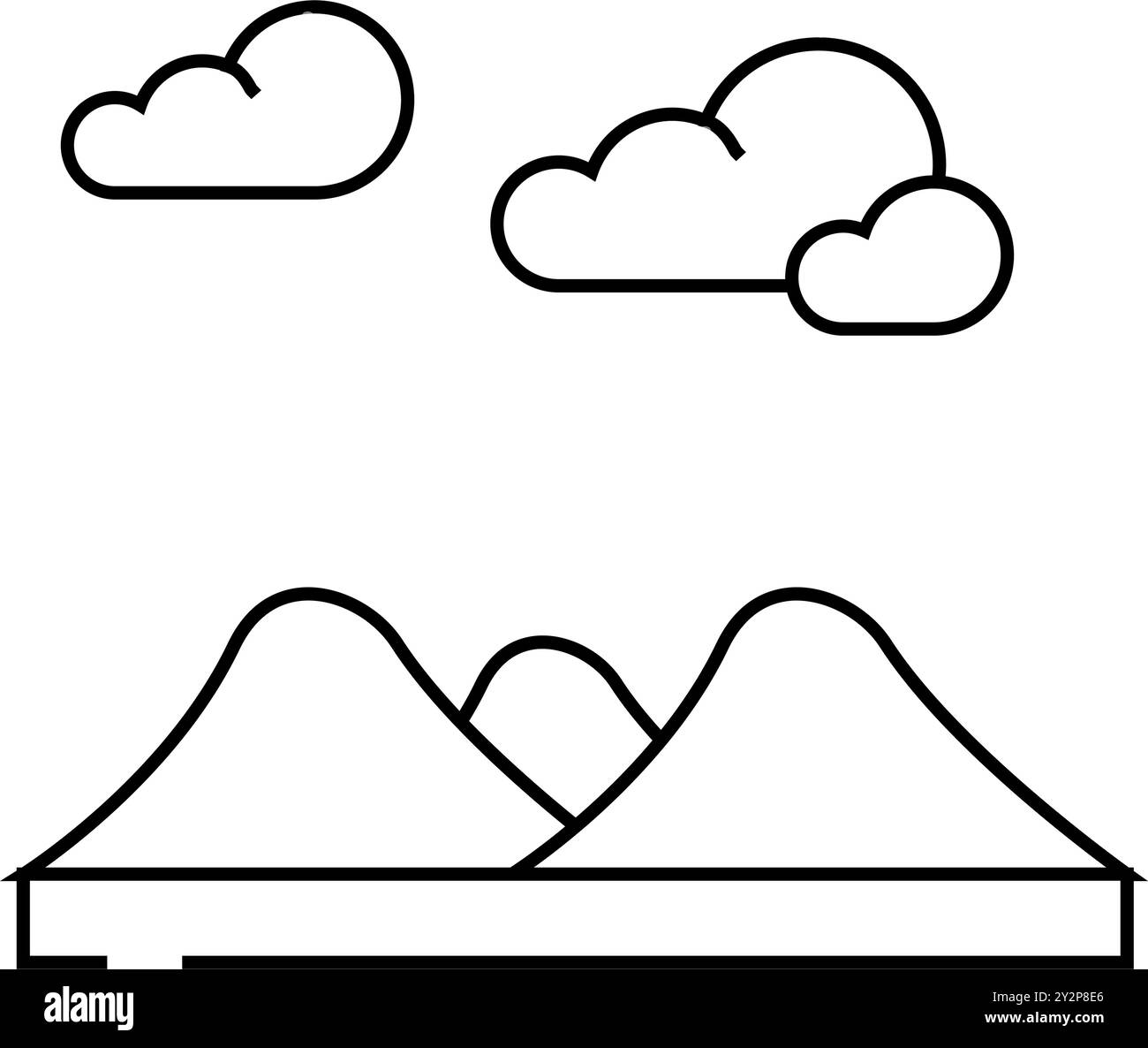illustration vectorielle de l'icône fleur de sel line Illustration de Vecteur