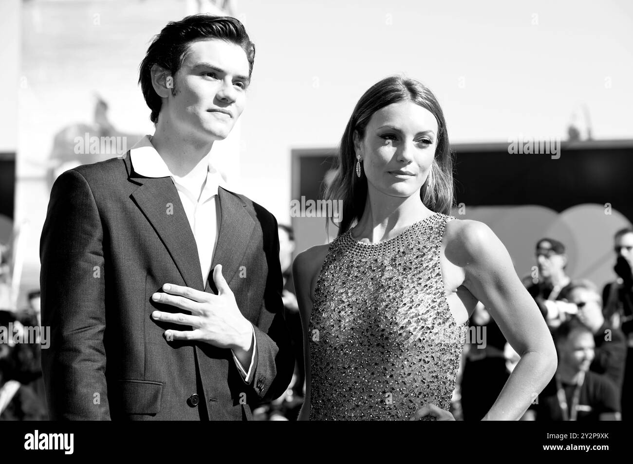 Le 29 août, Venise décline tapis rouge le 81ème Festival du film de Venise 2024. FAMA © Fausto Marci Banque D'Images