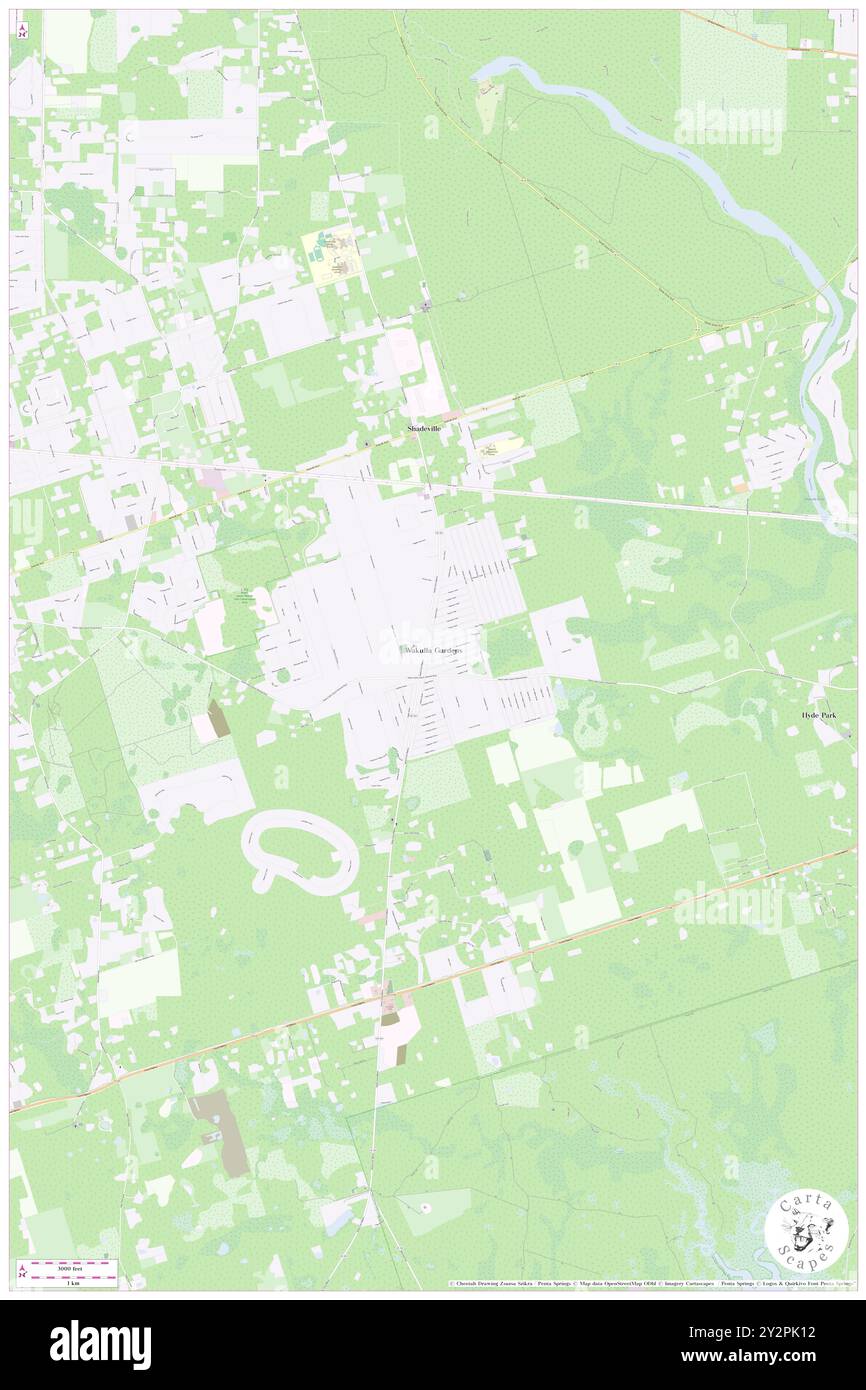 Wakulla Gardens, Comté de Wakulla, US, États-Unis, Floride, n 30 10' 35'', S 84 18' 27'', carte, Cartascapes carte publiée en 2024. Explorez Cartascapes, une carte qui révèle la diversité des paysages, des cultures et des écosystèmes de la Terre. Voyage à travers le temps et l'espace, découvrir l'interconnexion du passé, du présent et de l'avenir de notre planète. Banque D'Images