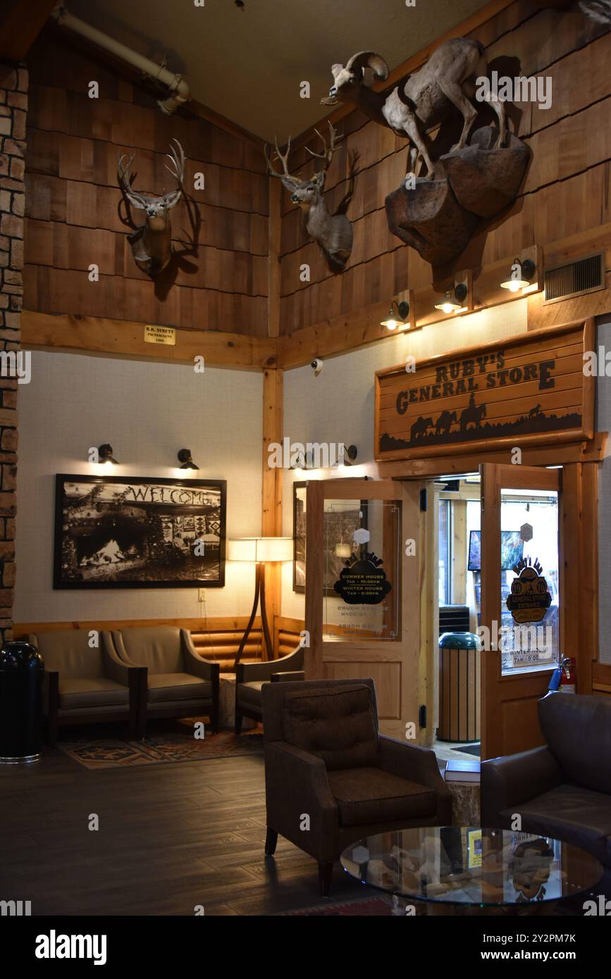 Bryce Canyon City, UT. ÉTATS-UNIS. BEST Western's Ruby's Inn est un choix fantastique si vous cherchez un endroit confortable pour séjourner pendant que vous visitez Bryce Banque D'Images