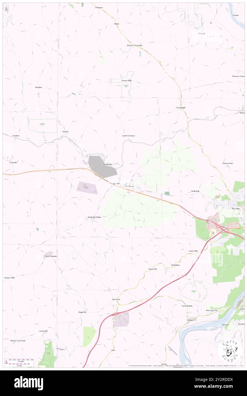 Worthington, Comté d'Armstrong, US, États-Unis, Pennsylvanie, n 40 50' 15'', S 79 37' 55'', carte, Cartascapes carte publiée en 2024. Explorez Cartascapes, une carte qui révèle la diversité des paysages, des cultures et des écosystèmes de la Terre. Voyage à travers le temps et l'espace, découvrir l'interconnexion du passé, du présent et de l'avenir de notre planète. Banque D'Images