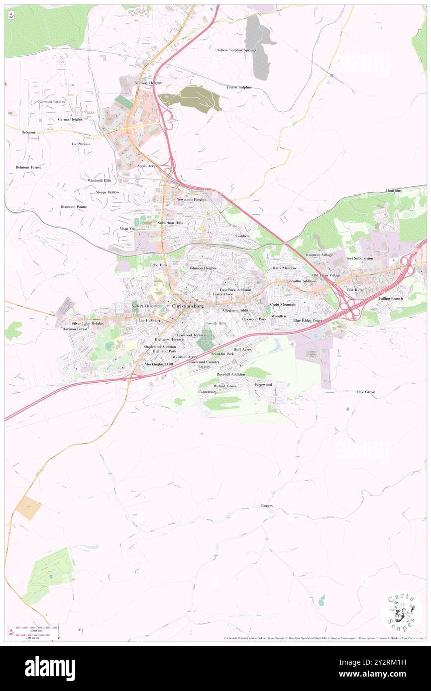 Beverly Hills, Comté de Montgomery, US, États-Unis, Virginie, n 37 7' 35'', S 80 24' 8'', carte, Cartascapes carte publiée en 2024. Explorez Cartascapes, une carte qui révèle la diversité des paysages, des cultures et des écosystèmes de la Terre. Voyage à travers le temps et l'espace, découvrir l'interconnexion du passé, du présent et de l'avenir de notre planète. Banque D'Images