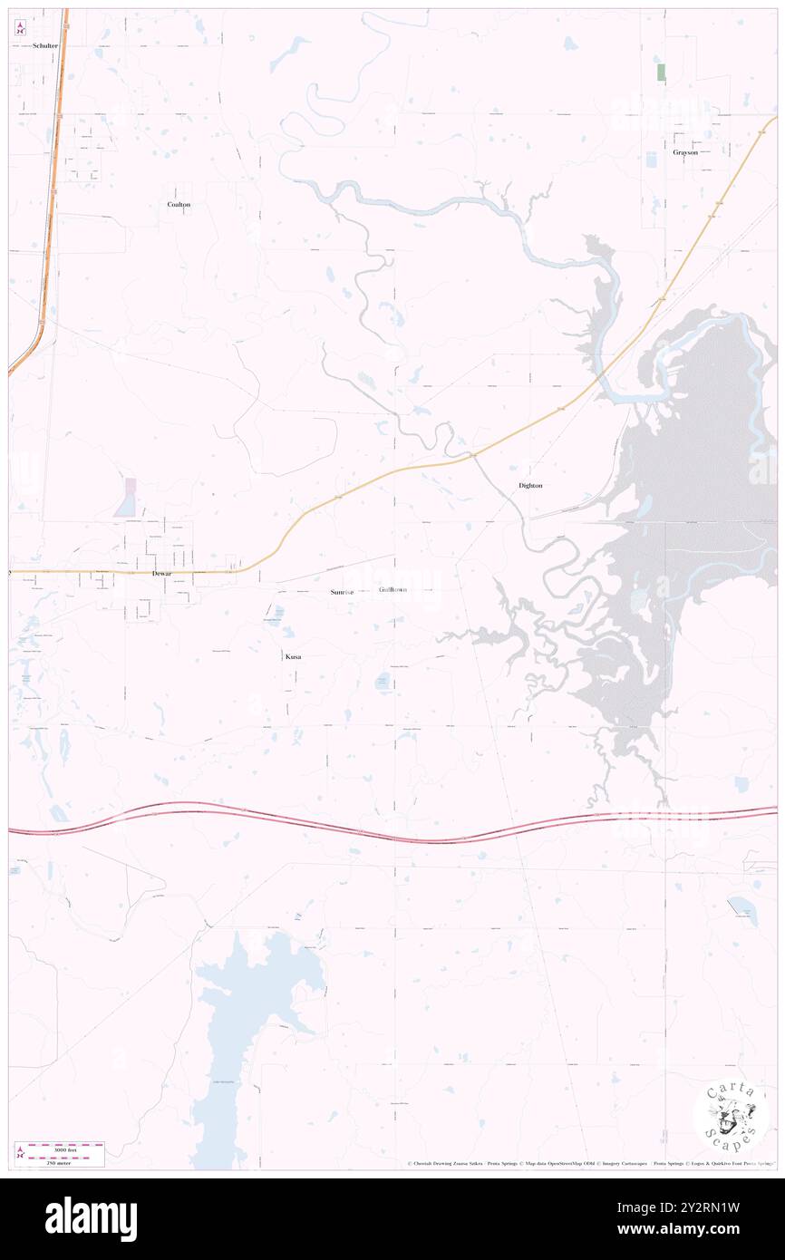 Gulftown, comté d'Okmulgee, US, États-Unis, Oklahoma, n 35 27' 23'', S 95 54' 39'', carte, Cartascapes carte publiée en 2024. Explorez Cartascapes, une carte qui révèle la diversité des paysages, des cultures et des écosystèmes de la Terre. Voyage à travers le temps et l'espace, découvrir l'interconnexion du passé, du présent et de l'avenir de notre planète. Banque D'Images