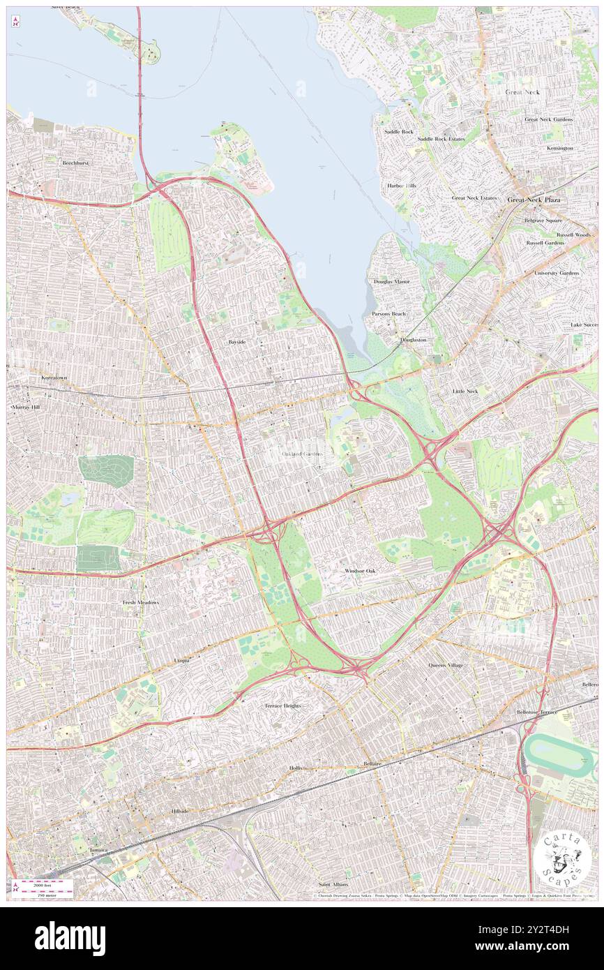 Oakland Gardens, Queens County, US, États-Unis, New York, n 40 45' 14'', S 73 45' 57'', carte, Cartascapes carte publiée en 2024. Explorez Cartascapes, une carte qui révèle la diversité des paysages, des cultures et des écosystèmes de la Terre. Voyage à travers le temps et l'espace, découvrir l'interconnexion du passé, du présent et de l'avenir de notre planète. Banque D'Images