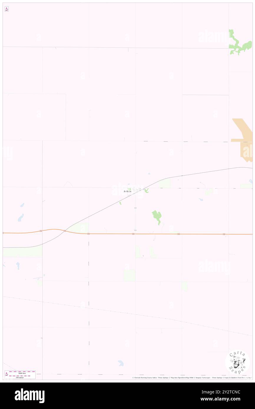 Bellaire, Comté de Smith, US, États-Unis, Kansas, n 39 47' 54'', S 98 40' 34'', carte, Cartascapes carte publiée en 2024. Explorez Cartascapes, une carte qui révèle la diversité des paysages, des cultures et des écosystèmes de la Terre. Voyage à travers le temps et l'espace, découvrir l'interconnexion du passé, du présent et de l'avenir de notre planète. Banque D'Images