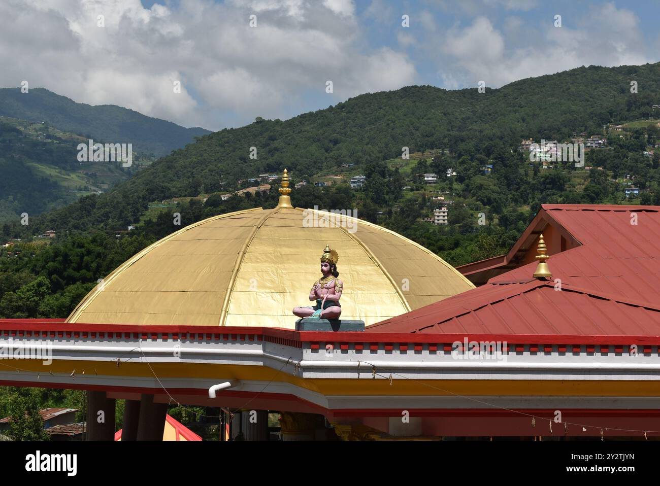 Temple Shree Pancha Mahalaxmi - Temple viral à Sankhu - Temple hindou à Changunarayan, Népal Banque D'Images