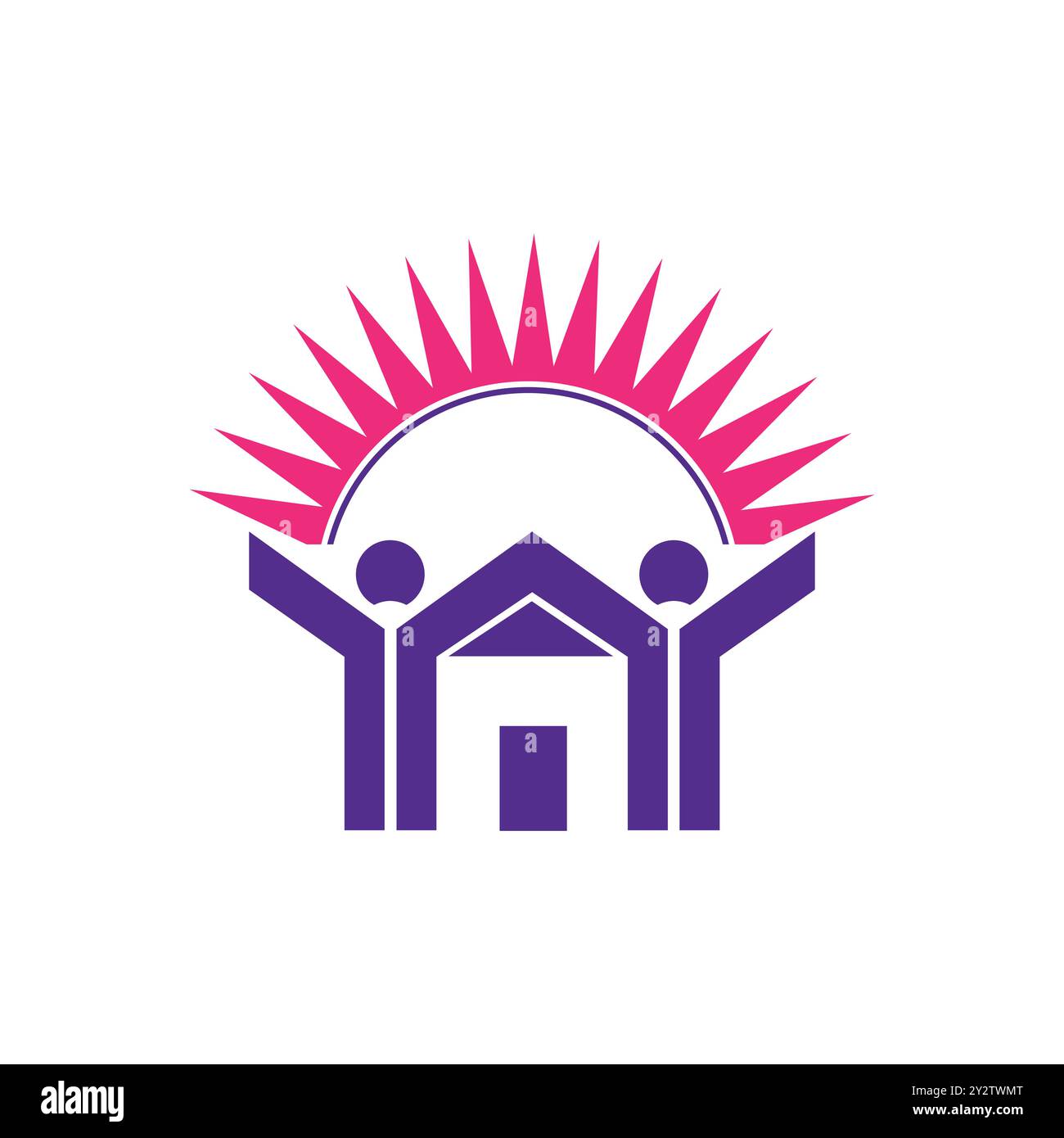 Immobilier bâtiment, construction, hypothèque, ECO House et Home Key logo concept Illustration de Vecteur