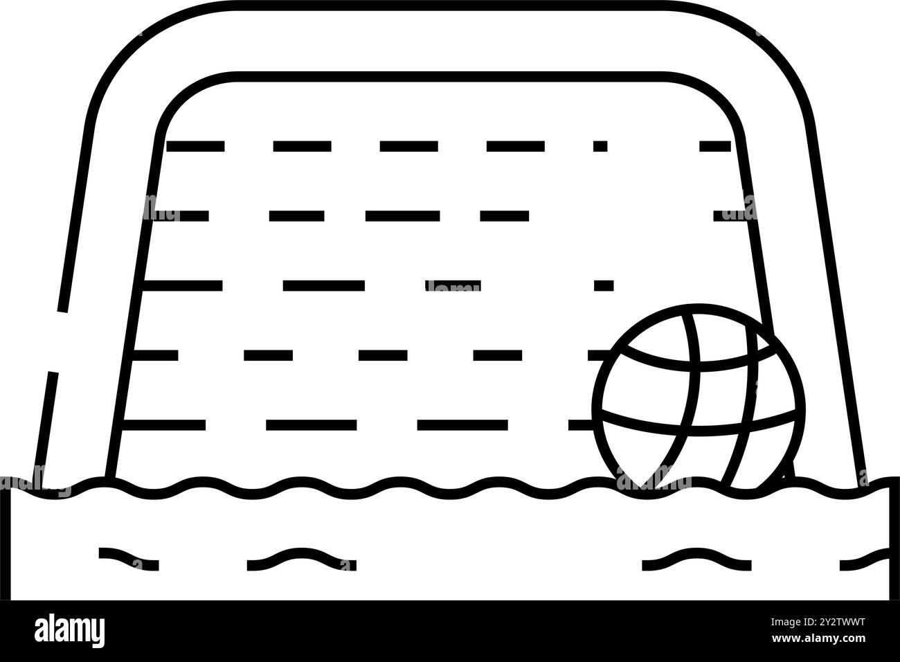 illustration vectorielle de l'icône du water-polo Illustration de Vecteur