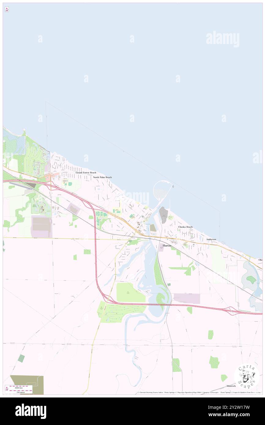 Huron, Comté d'Erie, US, États-Unis, Ohio, n 41 23' 42'', S 82 33' 18'', carte, Cartascapes carte publiée en 2024. Explorez Cartascapes, une carte qui révèle la diversité des paysages, des cultures et des écosystèmes de la Terre. Voyage à travers le temps et l'espace, découvrir l'interconnexion du passé, du présent et de l'avenir de notre planète. Banque D'Images