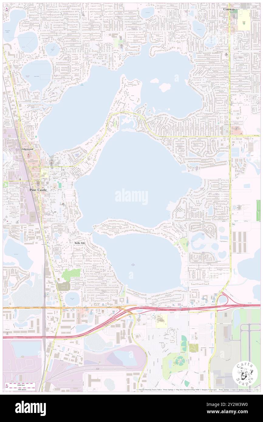 Belle Isle, Comté d'Orange, US, États-Unis, Floride, n 28 27' 30'', S 81 21' 33'', carte, Cartascapes carte publiée en 2024. Explorez Cartascapes, une carte qui révèle la diversité des paysages, des cultures et des écosystèmes de la Terre. Voyage à travers le temps et l'espace, découvrir l'interconnexion du passé, du présent et de l'avenir de notre planète. Banque D'Images