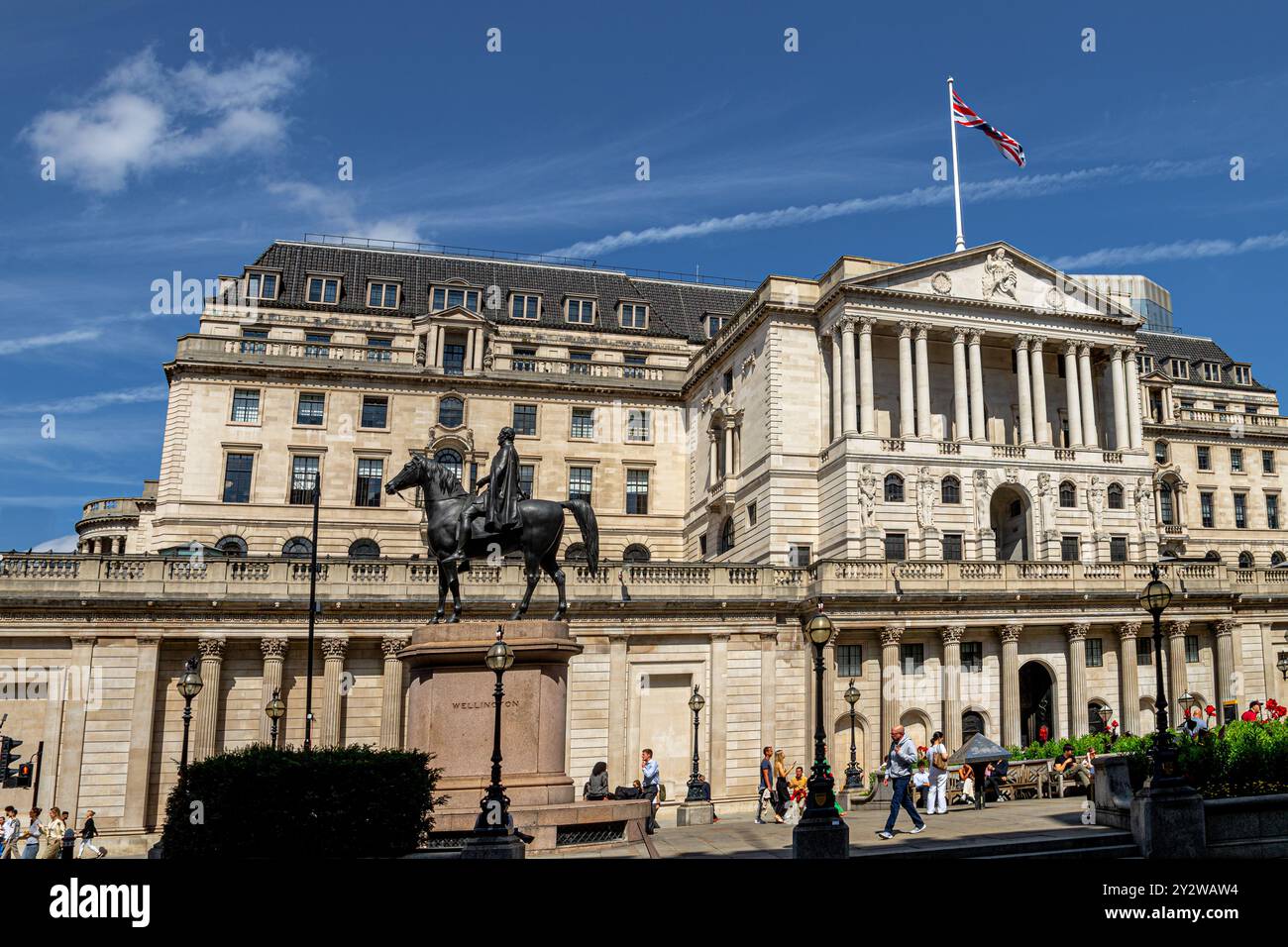 La Banque d'Angleterre sur Threadneedle Street dans la ville de Londres , la Banque d'Angleterre est la banque centrale du Royaume-Uni , Londres, Royaume-Uni Banque D'Images