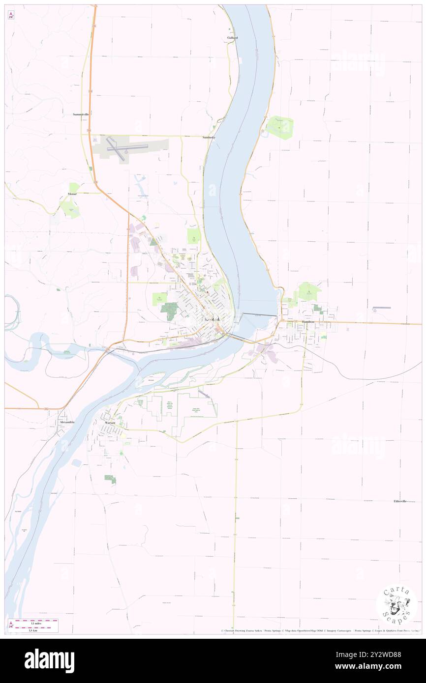 Keokuk, Lee County, US, États-Unis, Iowa, n 40 23' 50'', S 91 23' 5'', carte, Carthascapes carte publiée en 2024. Explorez Cartascapes, une carte qui révèle la diversité des paysages, des cultures et des écosystèmes de la Terre. Voyage à travers le temps et l'espace, découvrir l'interconnexion du passé, du présent et de l'avenir de notre planète. Banque D'Images