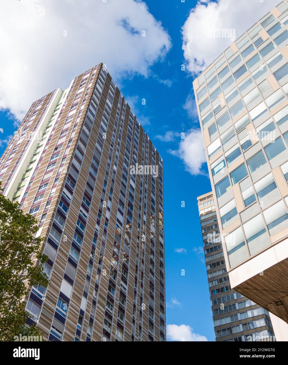 Les tours du quartier Beaugrenelle, Paris, France Banque D'Images