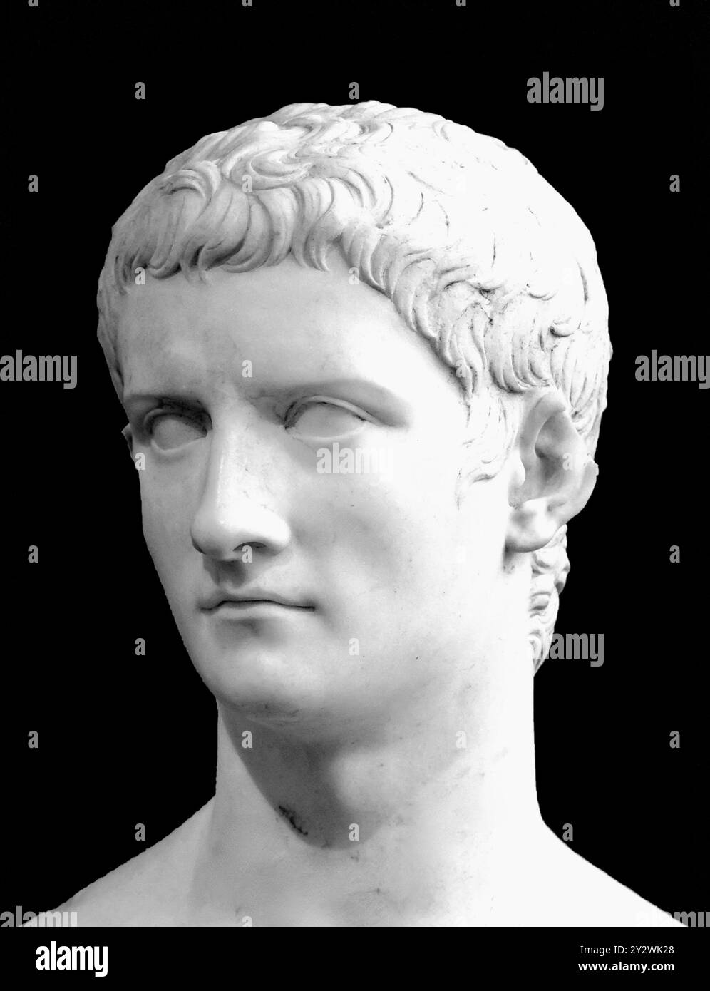 Caligula - empereur romain de 37 à son assassinat en 41. Il était le fils du général romain Germanicus. Banque D'Images