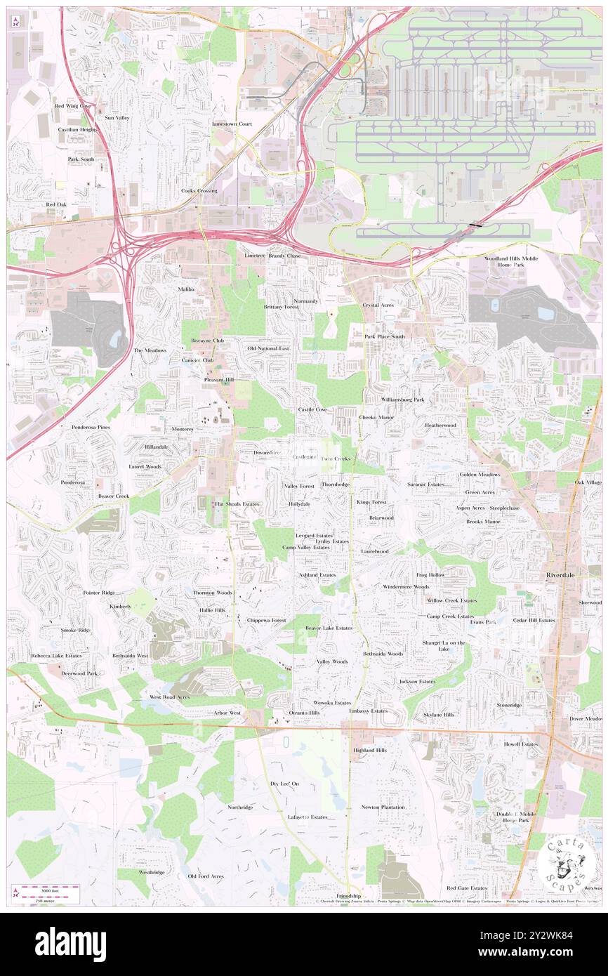 Castlegate, Clayton County, US, États-Unis, Géorgie, n 33 35' 21'', S 84 27' 23'', carte, Cartascapes carte publiée en 2024. Explorez Cartascapes, une carte qui révèle la diversité des paysages, des cultures et des écosystèmes de la Terre. Voyage à travers le temps et l'espace, découvrir l'interconnexion du passé, du présent et de l'avenir de notre planète. Banque D'Images