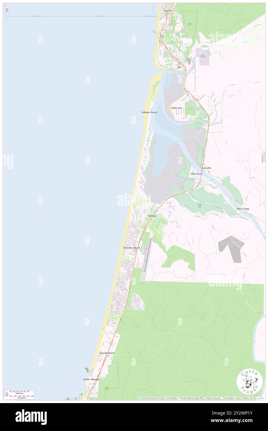 Salishan, Comté de Lincoln, US, États-Unis, Oregon, n 44 53' 29'', S 124 2' 1'', carte, Cartascapes carte publiée en 2024. Explorez Cartascapes, une carte qui révèle la diversité des paysages, des cultures et des écosystèmes de la Terre. Voyage à travers le temps et l'espace, découvrir l'interconnexion du passé, du présent et de l'avenir de notre planète. Banque D'Images