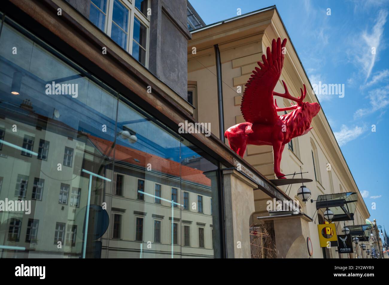 Restaurant Červený Jelen à Prague Banque D'Images