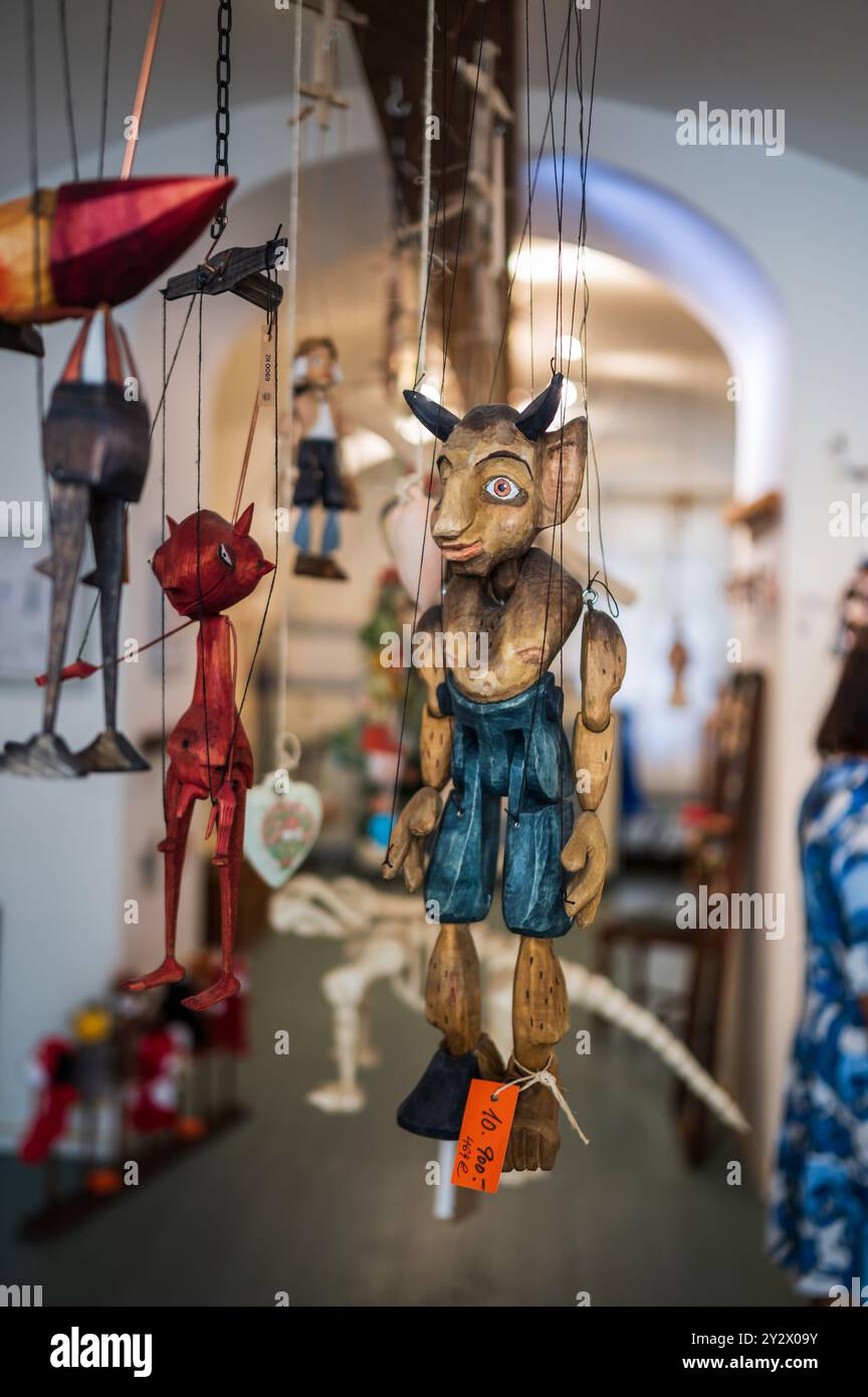 Magasin de marionnettes et marionnettes à Prague Banque D'Images