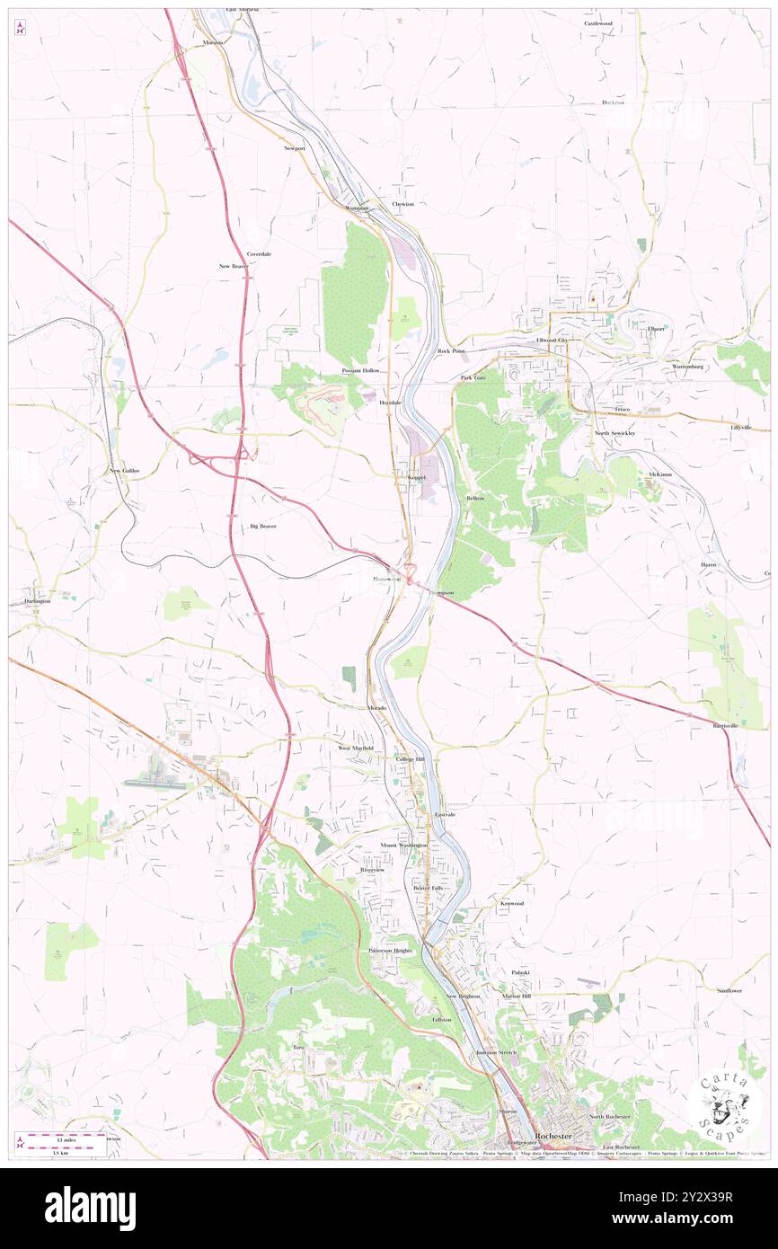 Homewood, Comté d'Allegheny, US, États-Unis, Pennsylvanie, n 40 27' 5'', S 79 54' 28'', carte, Cartascapes carte publiée en 2024. Explorez Cartascapes, une carte qui révèle la diversité des paysages, des cultures et des écosystèmes de la Terre. Voyage à travers le temps et l'espace, découvrir l'interconnexion du passé, du présent et de l'avenir de notre planète. Banque D'Images