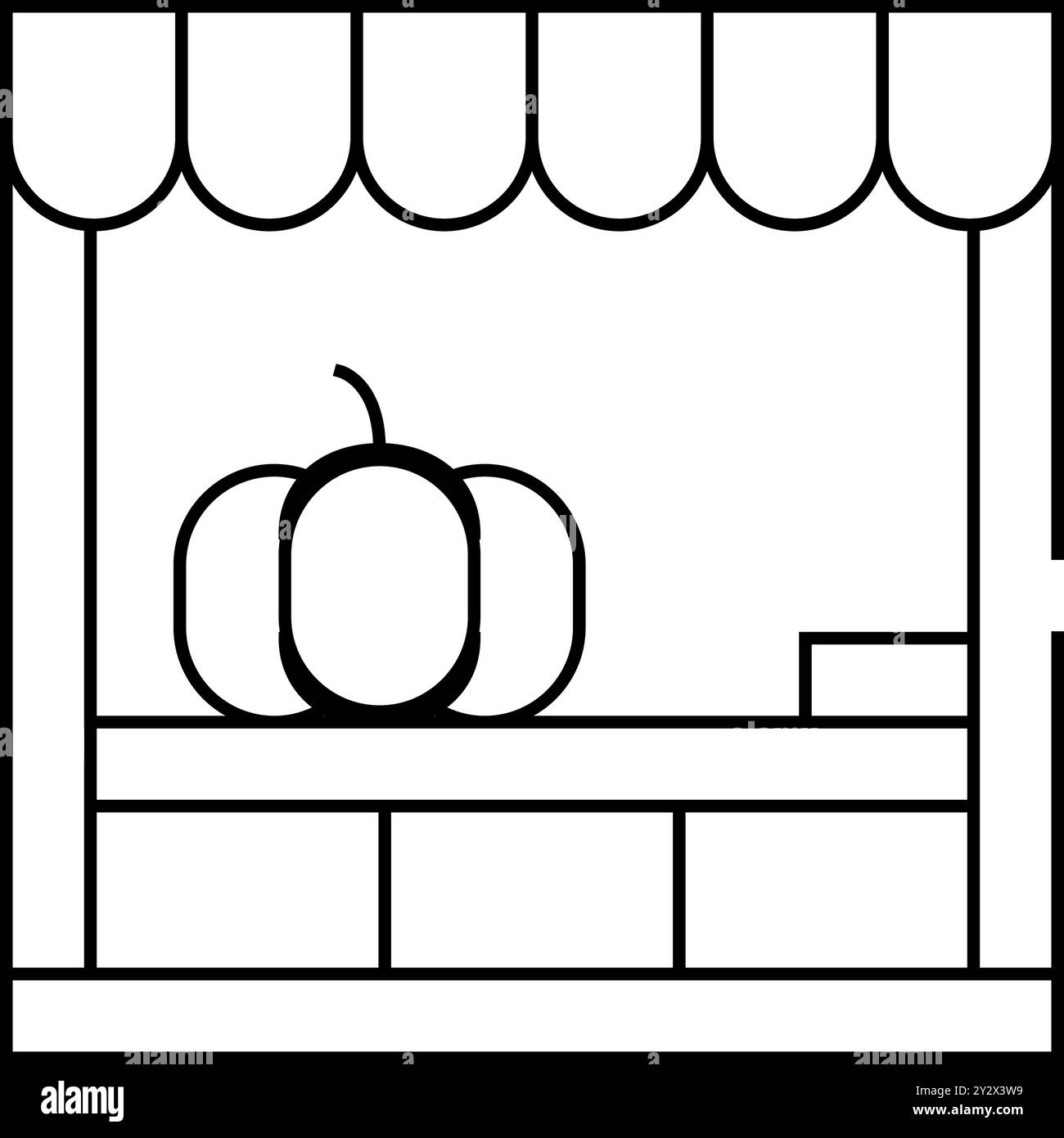 support de solde avec illustration vectorielle d'icône en forme de citrouille Illustration de Vecteur support de solde avec illustration vectorielle d'icône en forme de citrouille Illustration de Vecteur