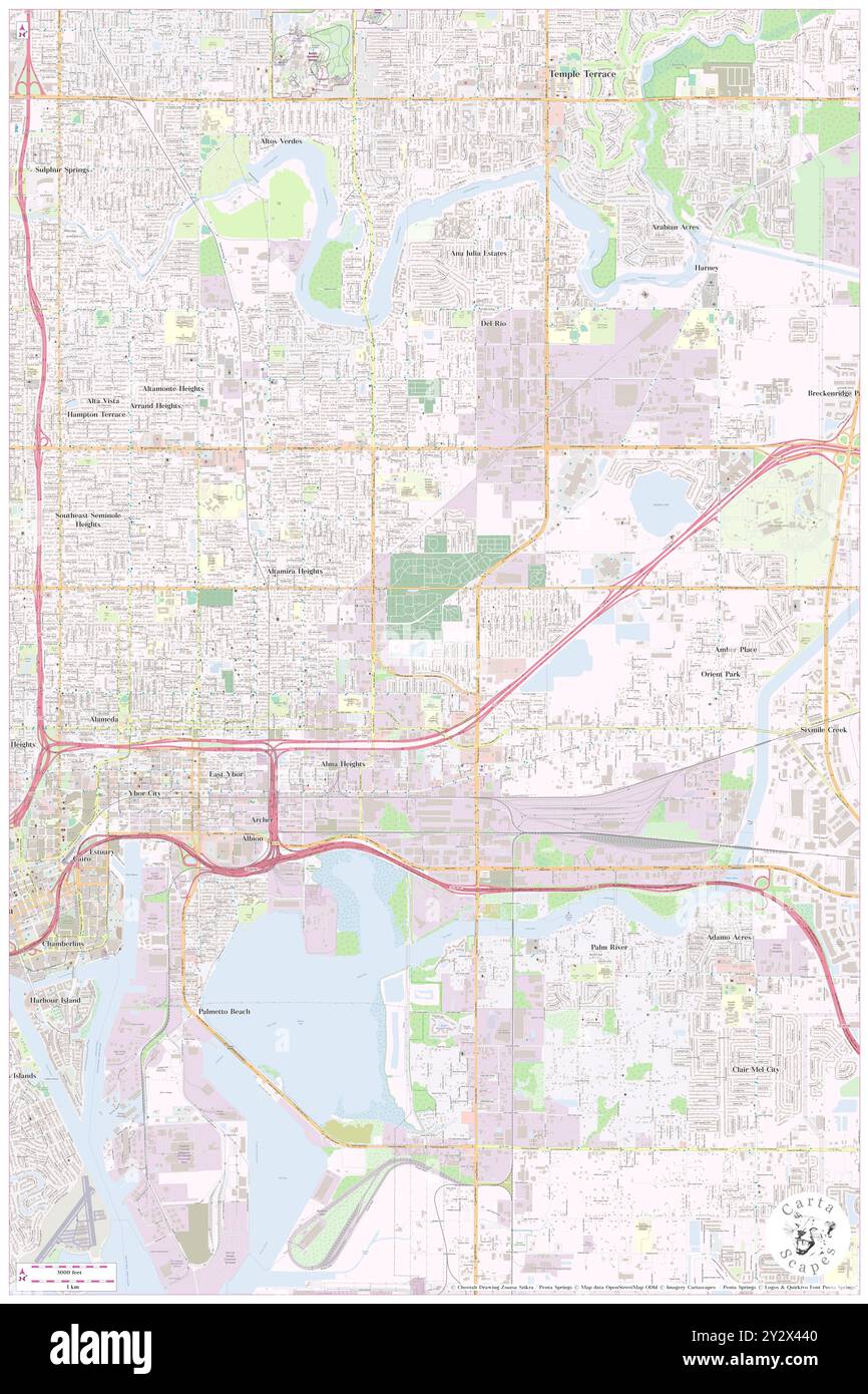 Highland Estates East, Comté de Hillsborough, US, États-Unis, Floride, n 27 58' 29'', S 82 24' 24'', carte, Cartascapes carte publiée en 2024. Explorez Cartascapes, une carte qui révèle la diversité des paysages, des cultures et des écosystèmes de la Terre. Voyage à travers le temps et l'espace, découvrir l'interconnexion du passé, du présent et de l'avenir de notre planète. Banque D'Images