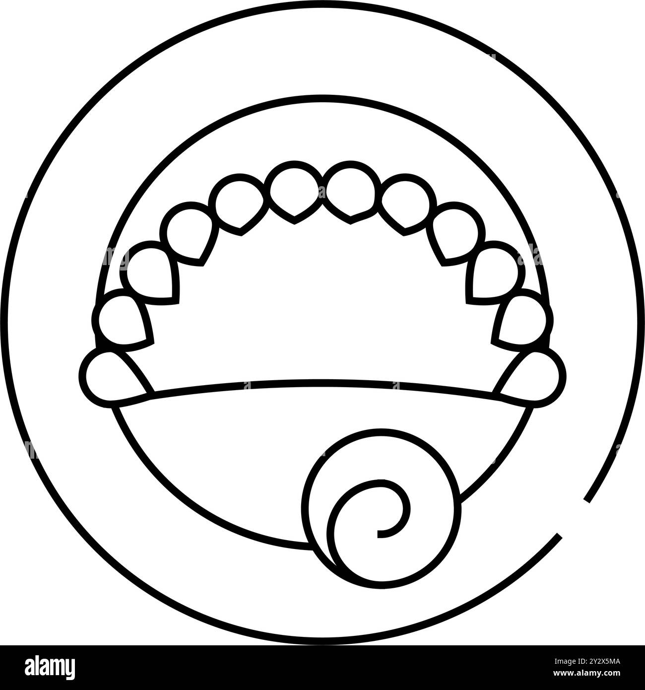 empanadas, illustration vectorielle de la ligne mexicaine de patty frit Illustration de Vecteur