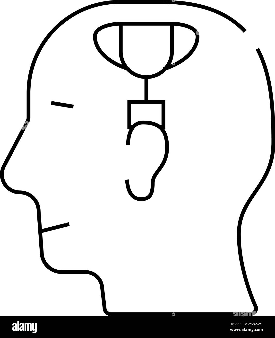 ligne de psychologie du sport illustration vectorielle plate Illustration de Vecteur