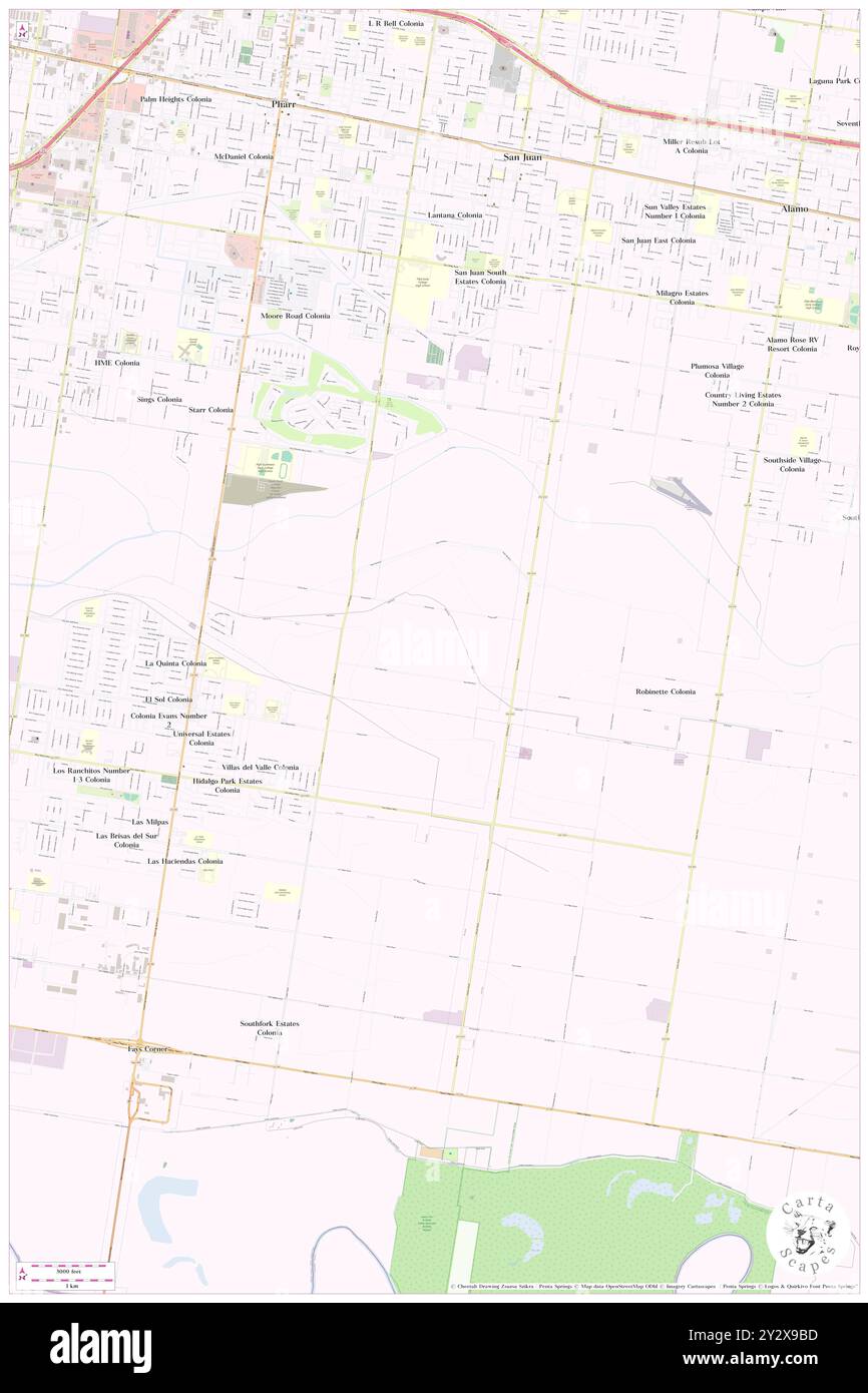 McAllen-Pharr, Comté de Hidalgo, US, États-Unis, Texas, n 26 8' 11'', S 98 9' 56'', carte, Cartascapes carte publiée en 2024. Explorez Cartascapes, une carte qui révèle la diversité des paysages, des cultures et des écosystèmes de la Terre. Voyage à travers le temps et l'espace, découvrir l'interconnexion du passé, du présent et de l'avenir de notre planète. Banque D'Images