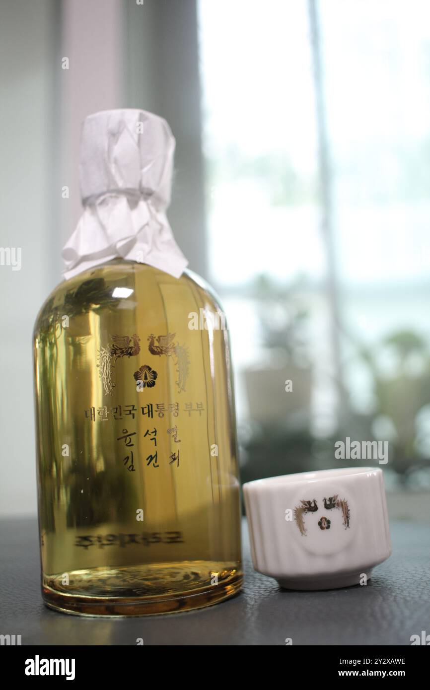 Ville métropolitaine de Séoul, province de Gyeonggi, République de Corée - 2 septembre 2024 : Don du Président, Yoon Seok-yEOL de la République de Kore Banque D'Images