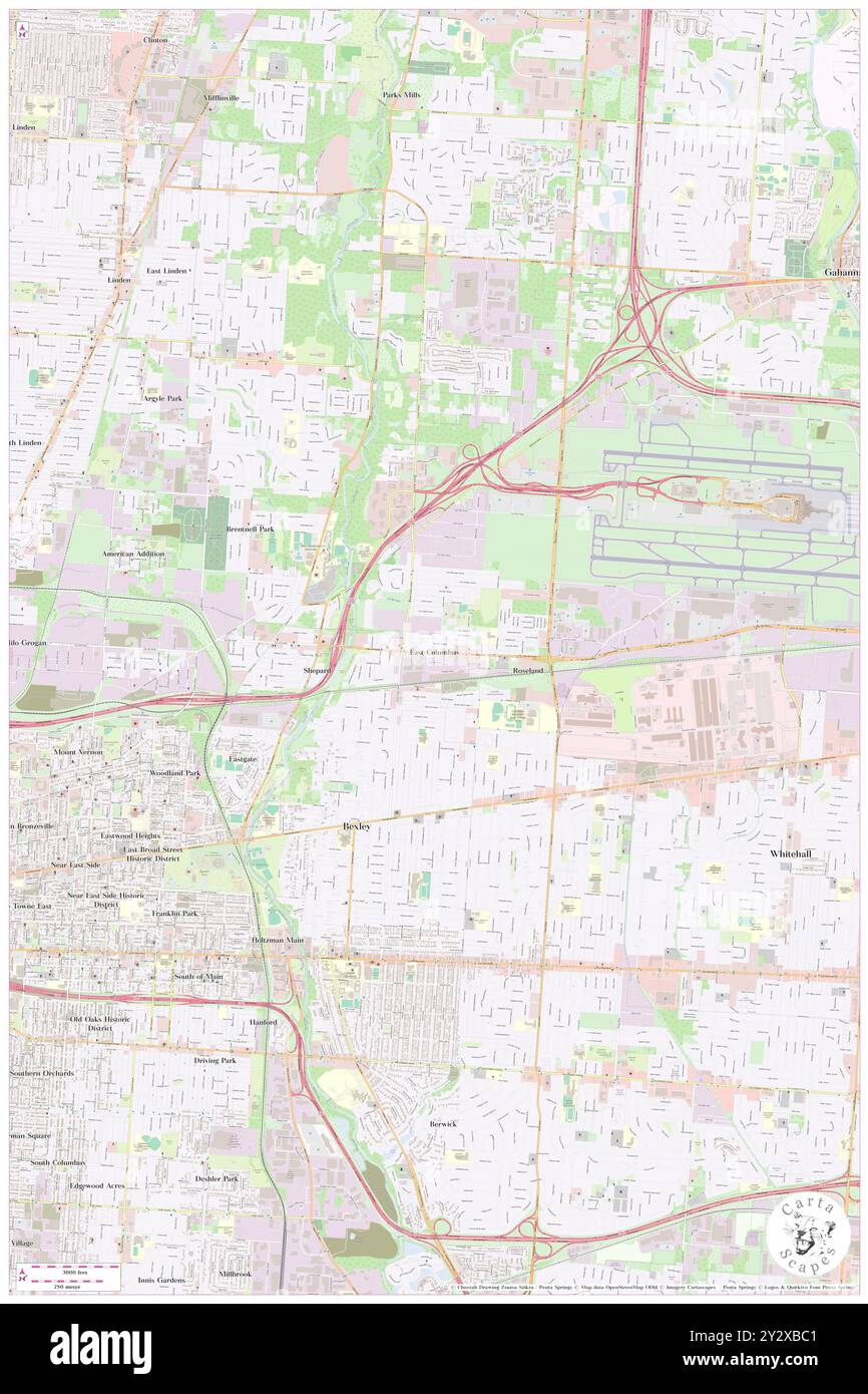 East Columbus, comté de Franklin, US, États-Unis, Ohio, n 39 59' 6'', S 82 55' 39'', carte, Cartascapes carte publiée en 2024. Explorez Cartascapes, une carte qui révèle la diversité des paysages, des cultures et des écosystèmes de la Terre. Voyage à travers le temps et l'espace, découvrir l'interconnexion du passé, du présent et de l'avenir de notre planète. Banque D'Images