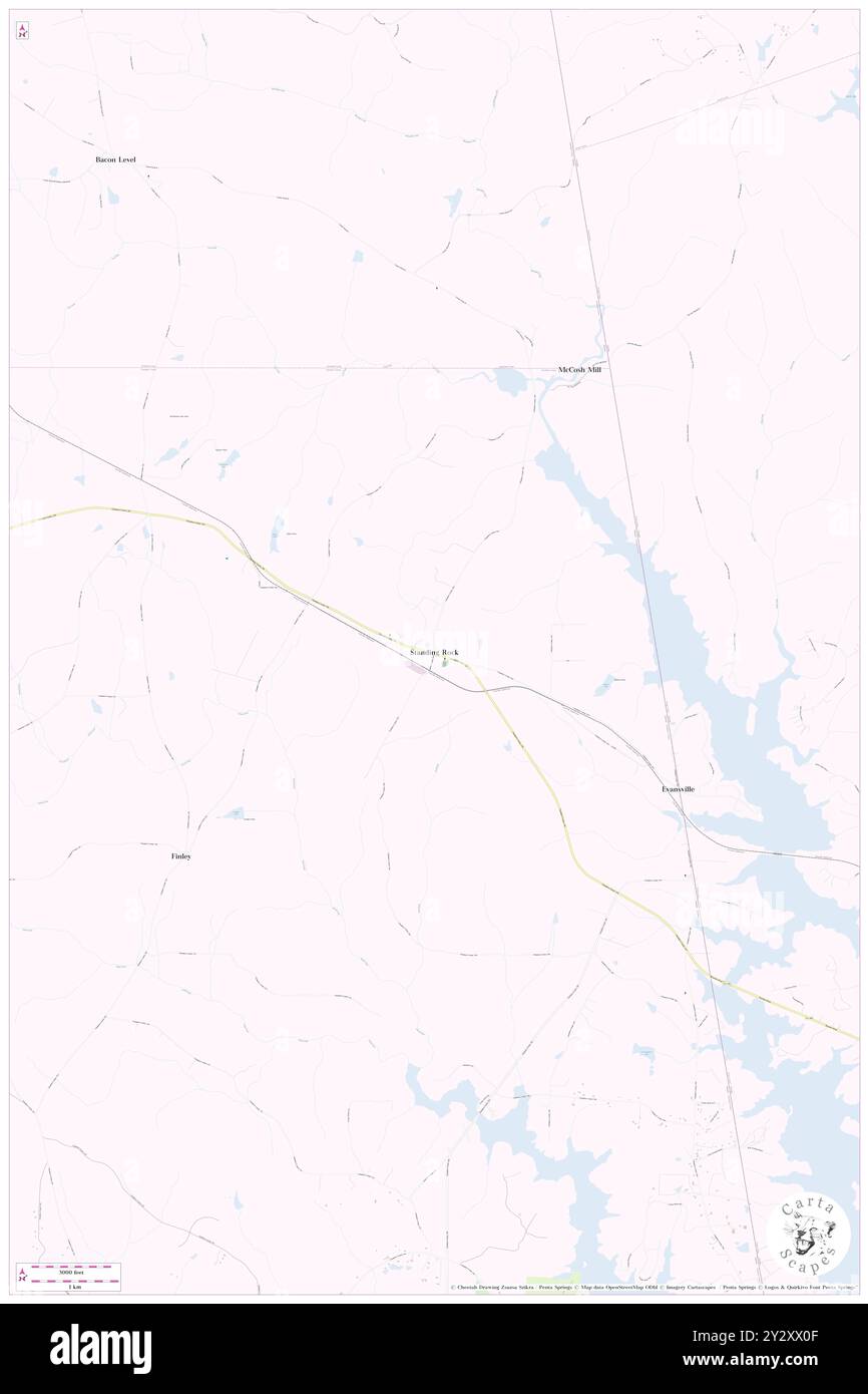 Standing Rock, Comté de Chambers, US, États-Unis, Alabama, n 33 4' 47'', S 85 15' 10'', carte, Carthascapes carte publiée en 2024. Explorez Cartascapes, une carte qui révèle la diversité des paysages, des cultures et des écosystèmes de la Terre. Voyage à travers le temps et l'espace, découvrir l'interconnexion du passé, du présent et de l'avenir de notre planète. Banque D'Images