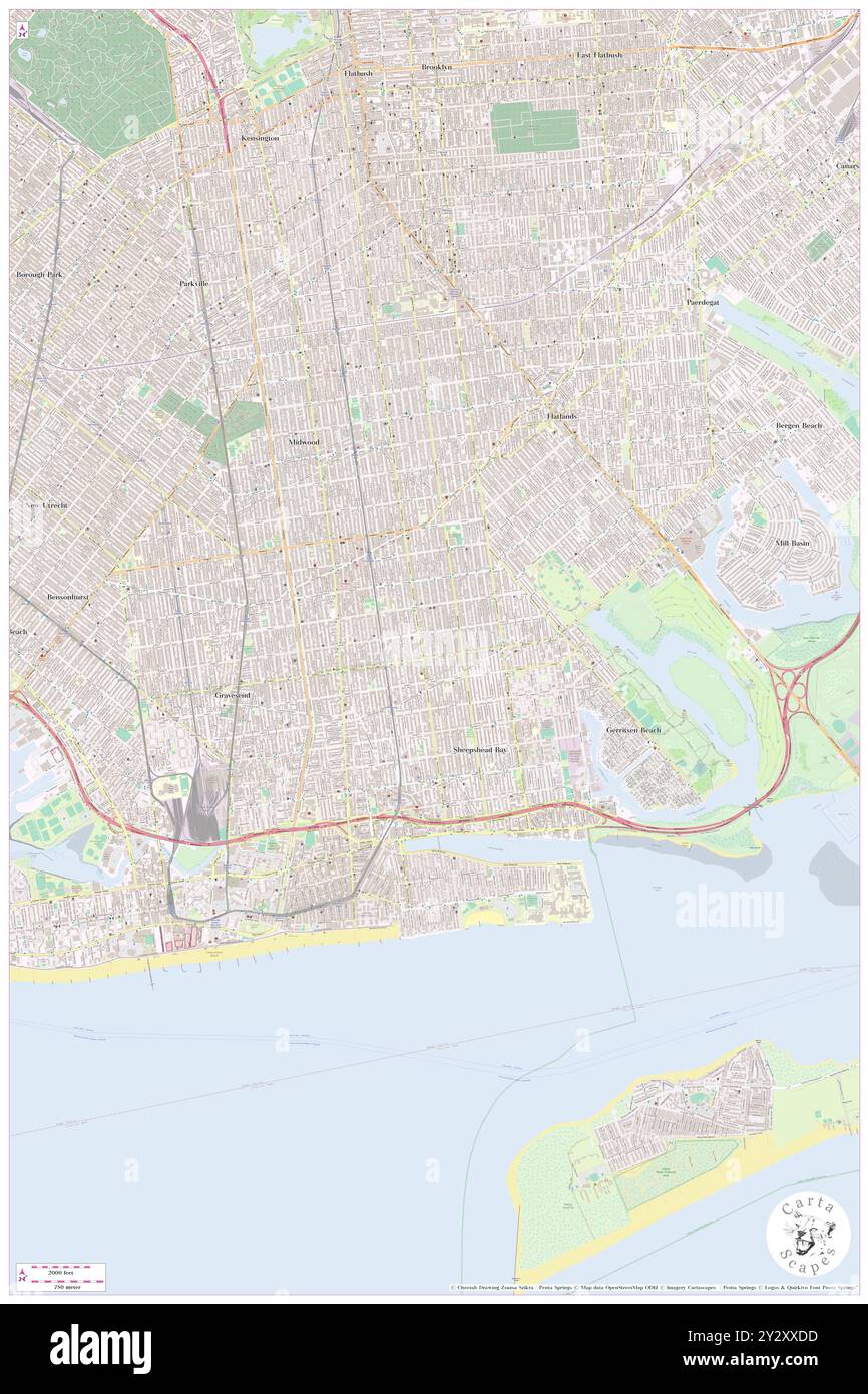 Homecrest, Comté de Kings, US, États-Unis, New York, n 40 36' 0'', S 73 57' 0'', carte, Cartascapes carte publiée en 2024. Explorez Cartascapes, une carte qui révèle la diversité des paysages, des cultures et des écosystèmes de la Terre. Voyage à travers le temps et l'espace, découvrir l'interconnexion du passé, du présent et de l'avenir de notre planète. Banque D'Images