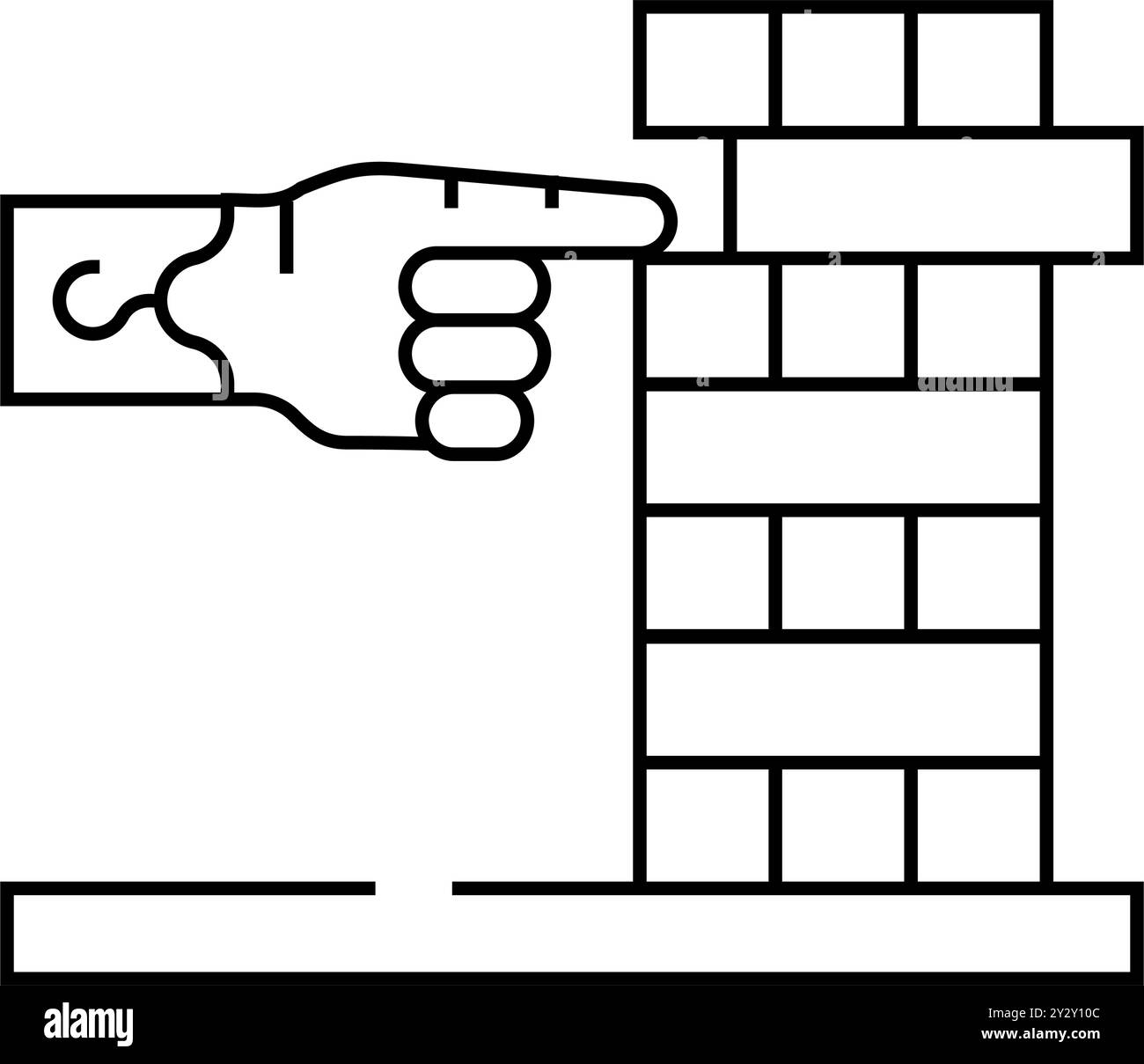 développement de compétences fines de moteur de l'icône de ligne de vie inclusive illustration vectorielle Illustration de Vecteur