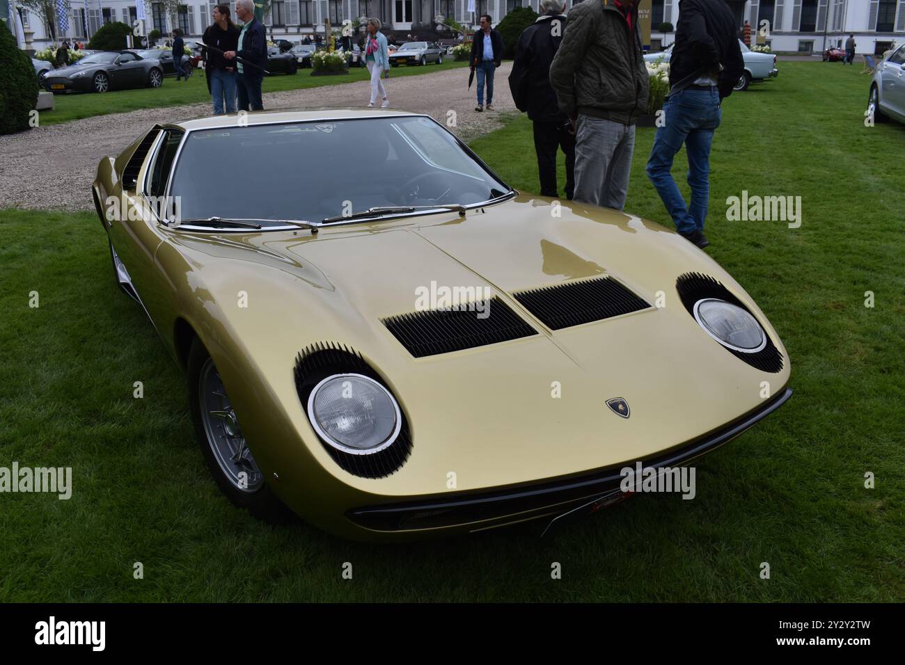 Soestdijk, pays-Bas - 1er septembre 2023 : une Lamborghini Miura classique Banque D'Images