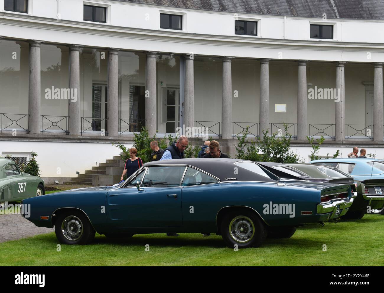 Soestdijk, pays-Bas - 1er septembre 2023 : une voiture classique Dodge charger Banque D'Images