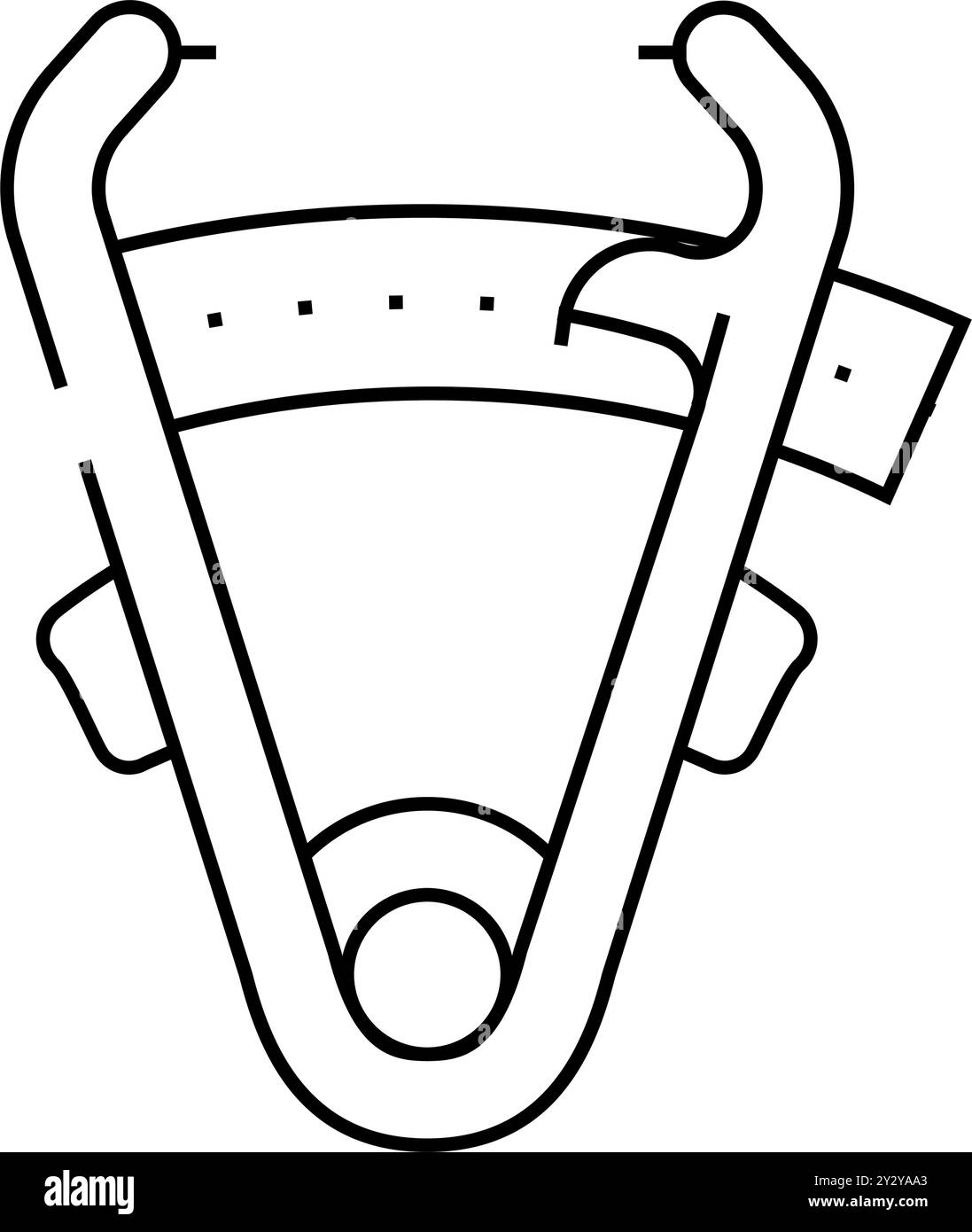 marqueur icône de ligne d'outil illustration vectorielle noire Illustration de Vecteur